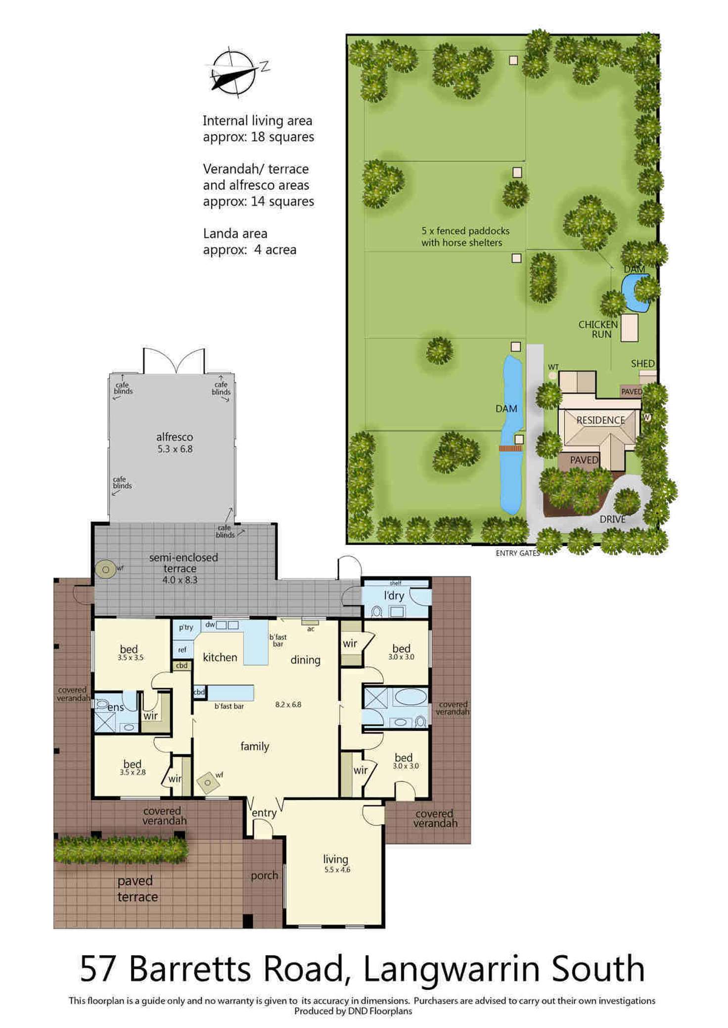 Floorplan of Homely acreageSemiRural listing, 57 Barretts Road, Langwarrin South VIC 3911