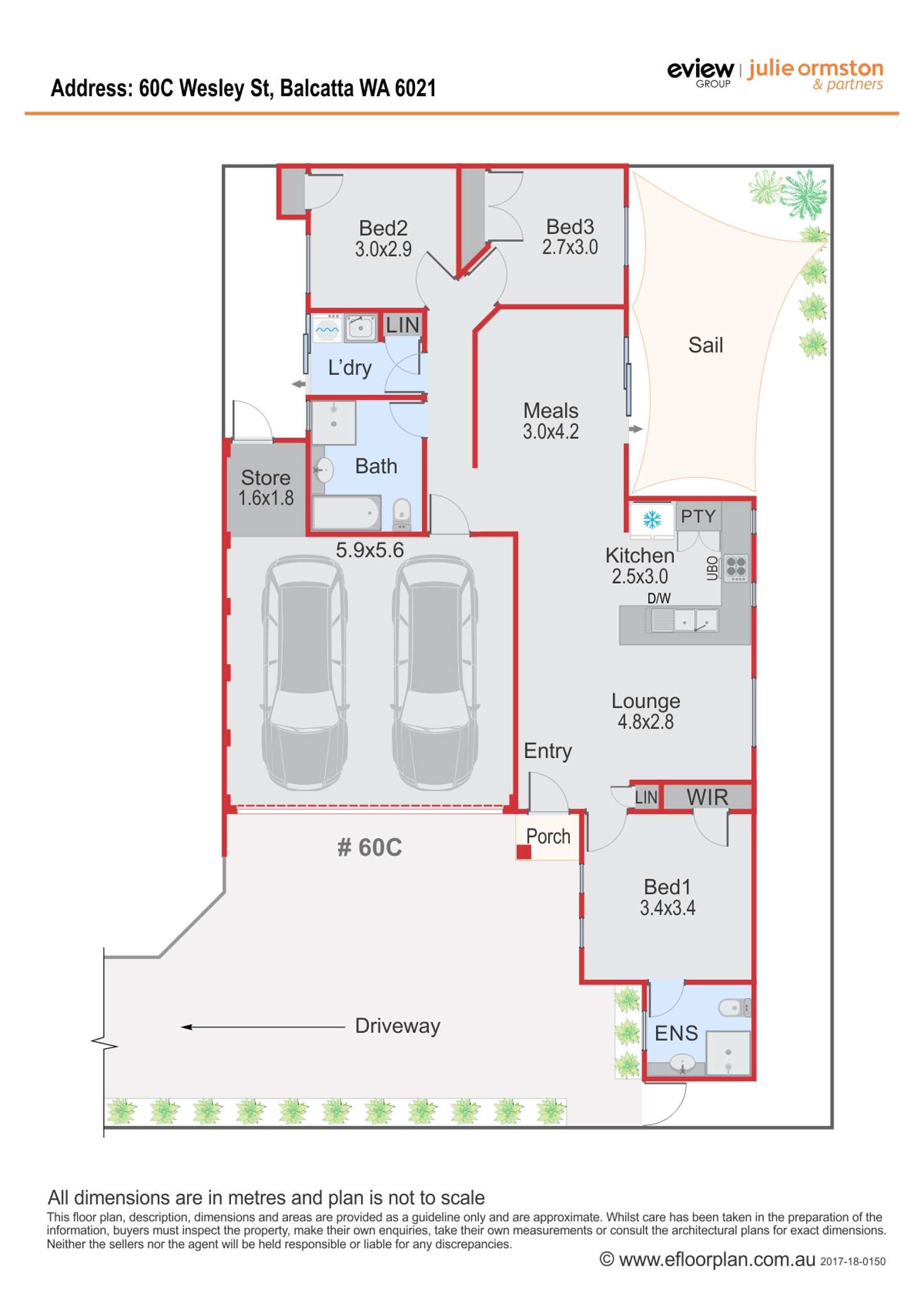 Floorplan of Homely house listing, 60C Wesley Street, Balcatta WA 6021