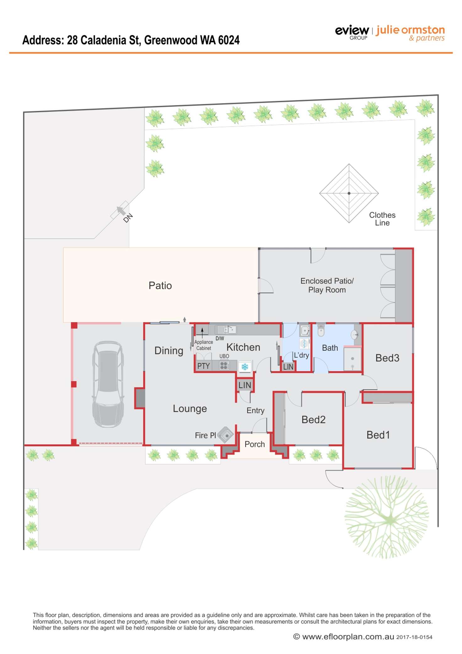 Floorplan of Homely house listing, 28 Caladenia Street, Greenwood WA 6024