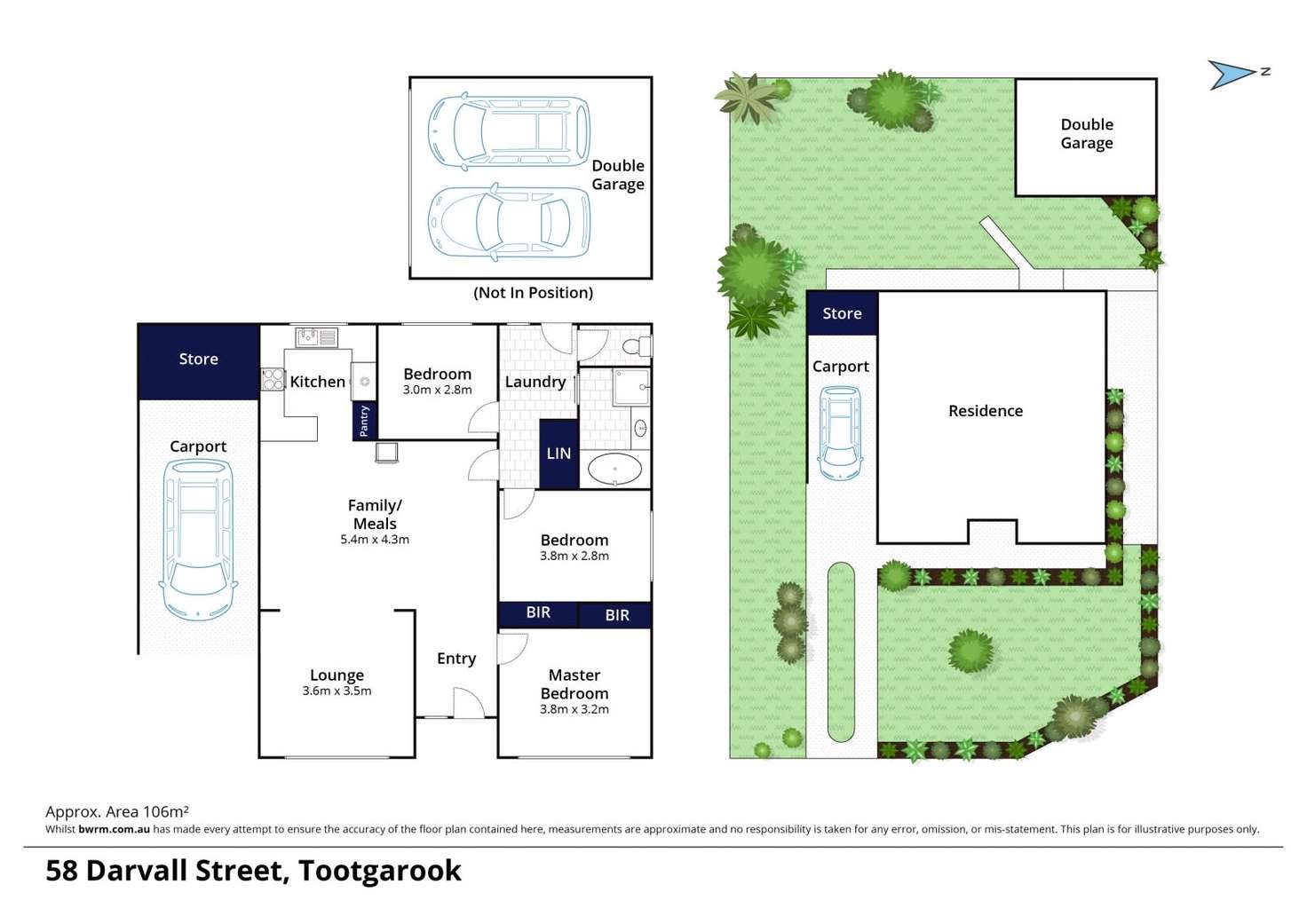 Floorplan of Homely house listing, 58 Darvall Street, Tootgarook VIC 3941