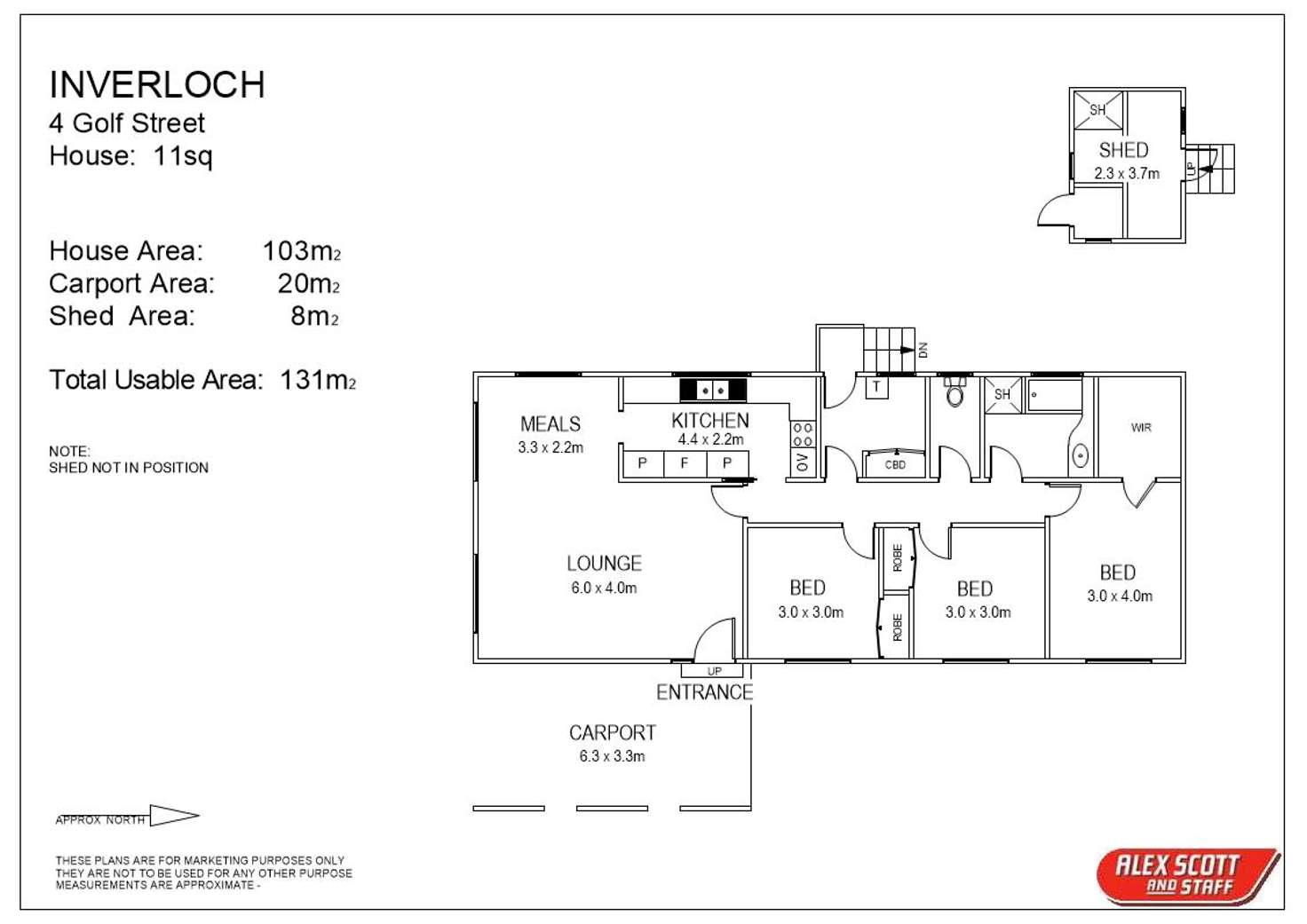 Floorplan of Homely house listing, 4 Golf Street, Inverloch VIC 3996