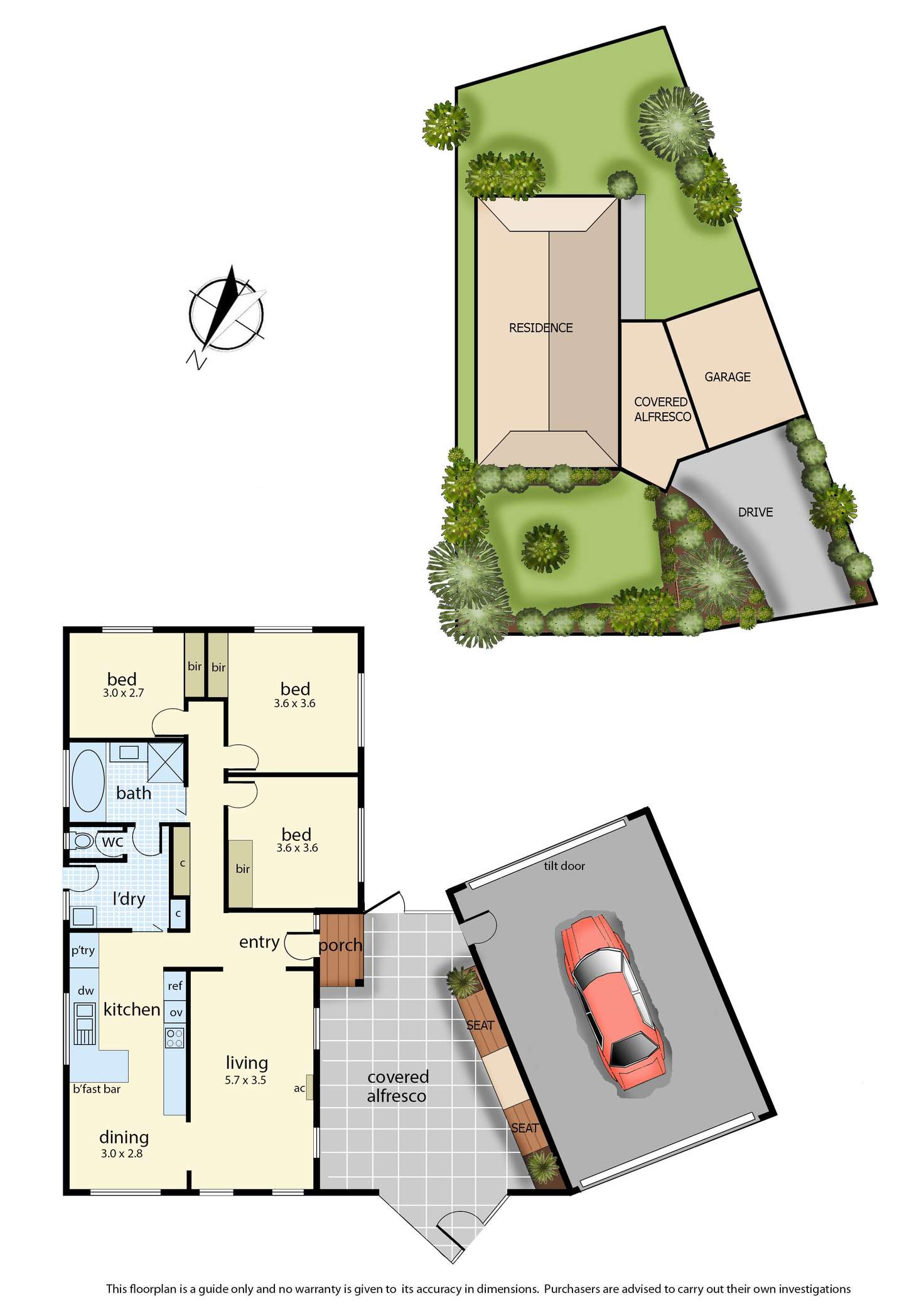 Floorplan of Homely house listing, 13 Olstead Drive, Baxter VIC 3911