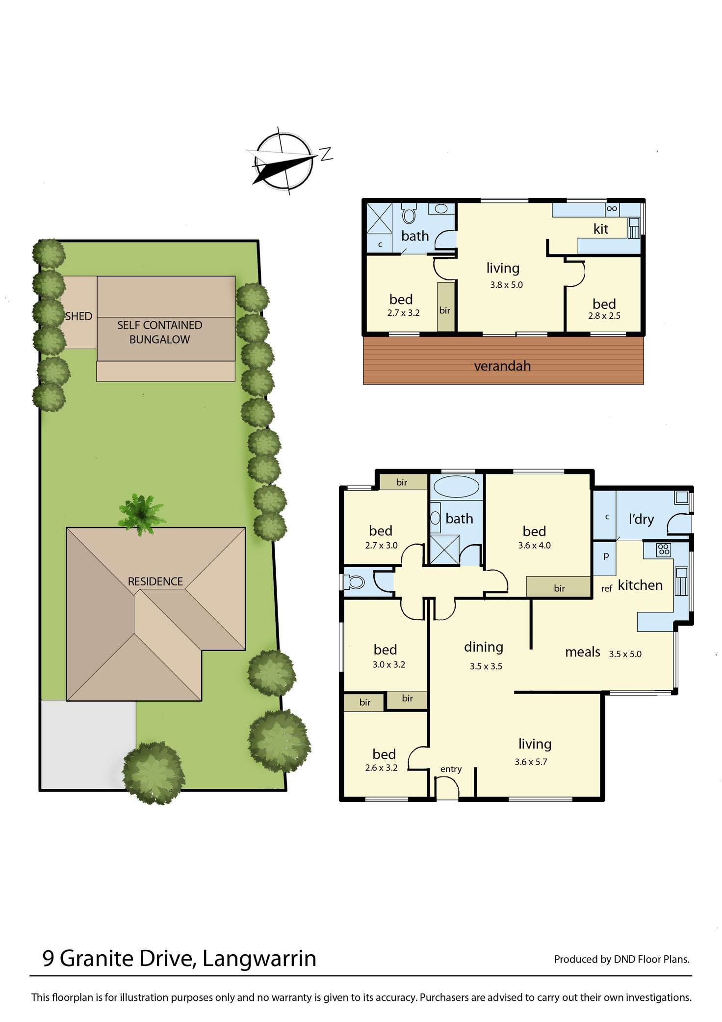 Floorplan of Homely house listing, 9 Granite Drive, Langwarrin VIC 3910