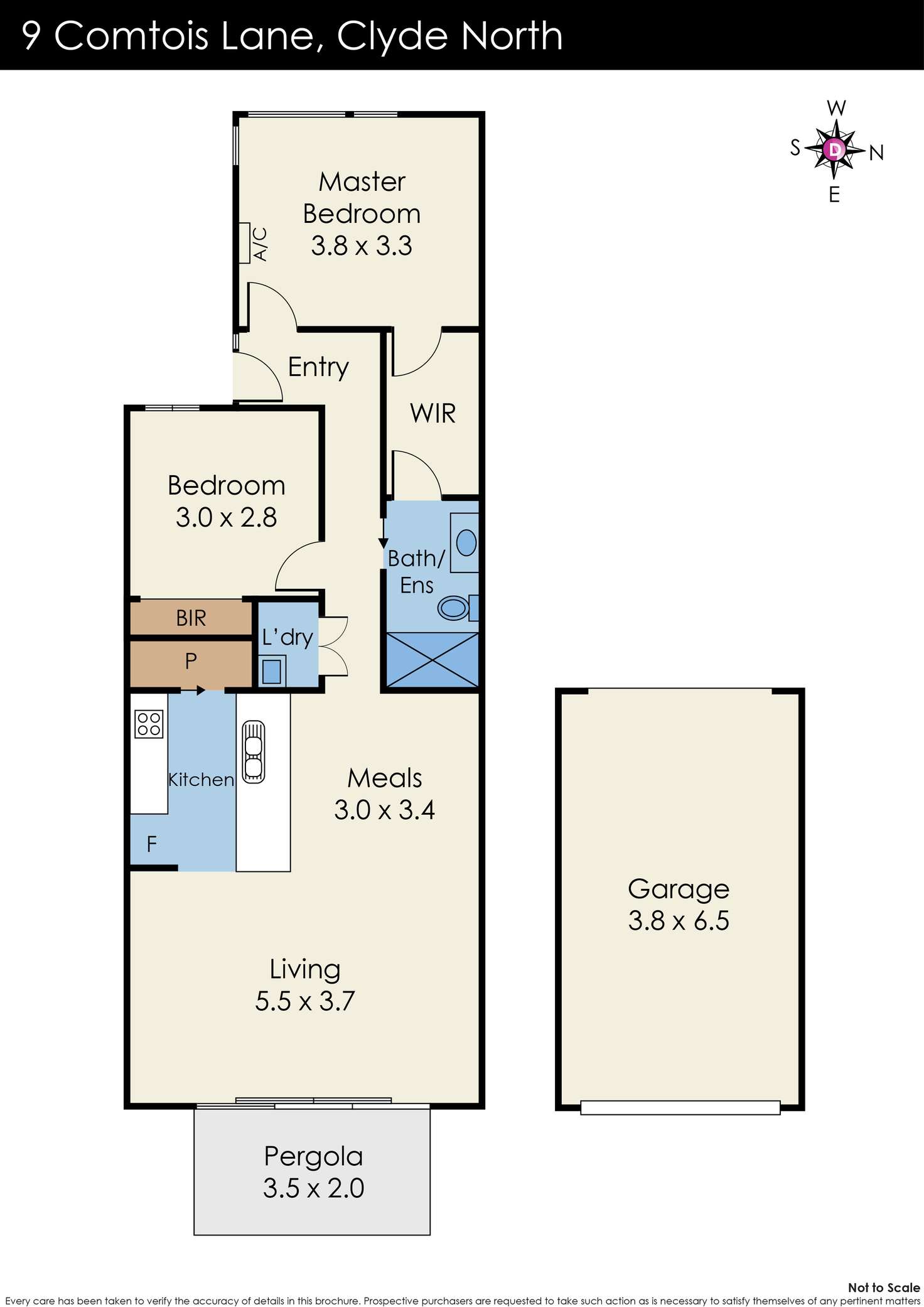 Floorplan of Homely house listing, 9 Comtois Lane, Clyde North VIC 3978