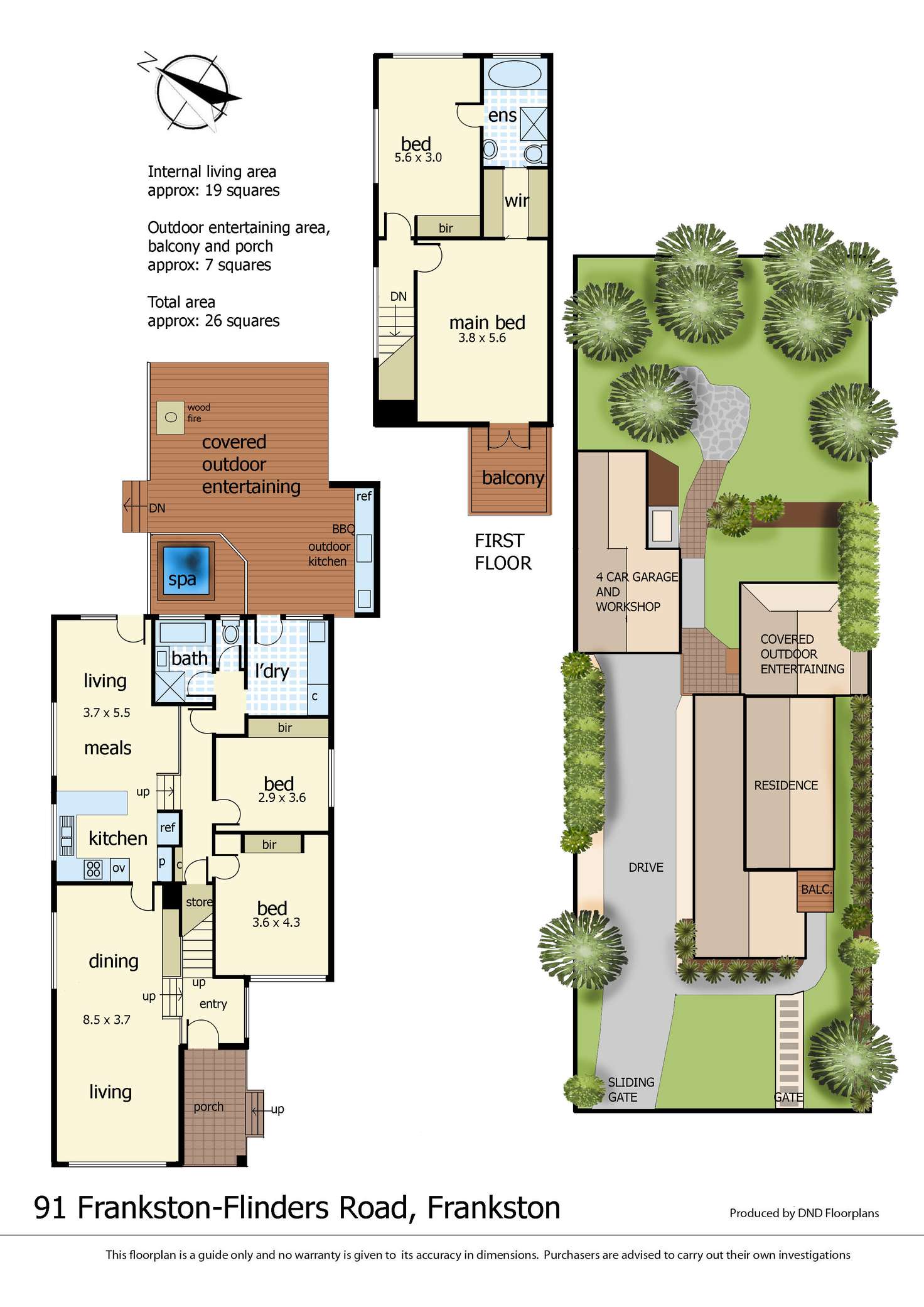 Floorplan of Homely house listing, 91 Frankston-Flinders Road, Frankston VIC 3199