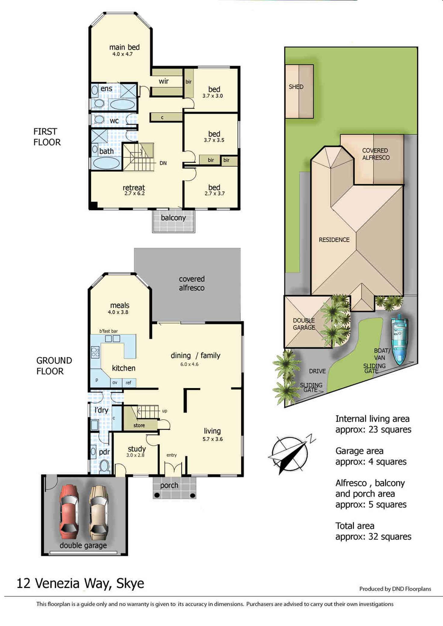 Floorplan of Homely house listing, 12 Venezia Way, Skye VIC 3977