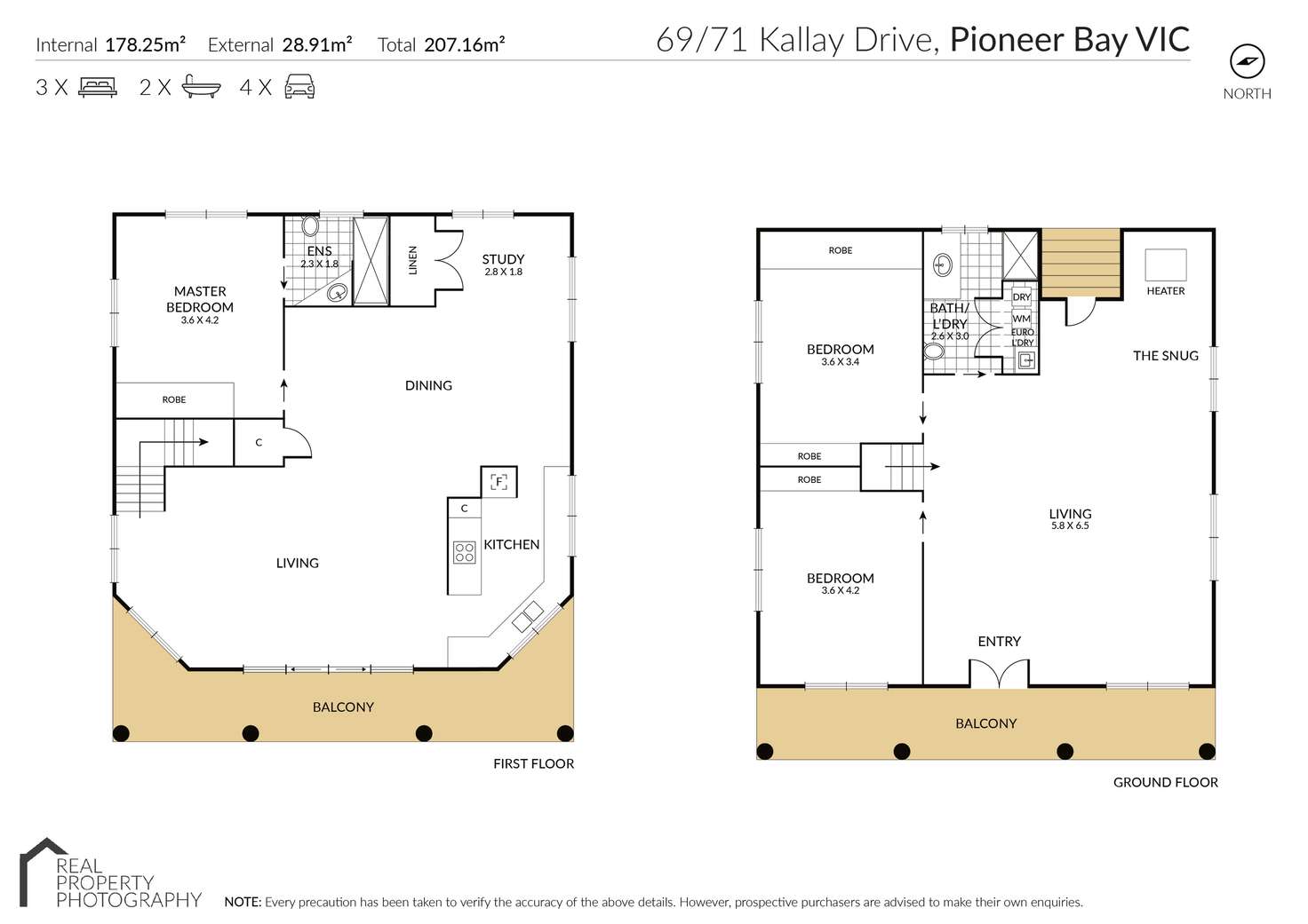 Floorplan of Homely house listing, 69-71 Kallay Drive, Pioneer Bay VIC 3984