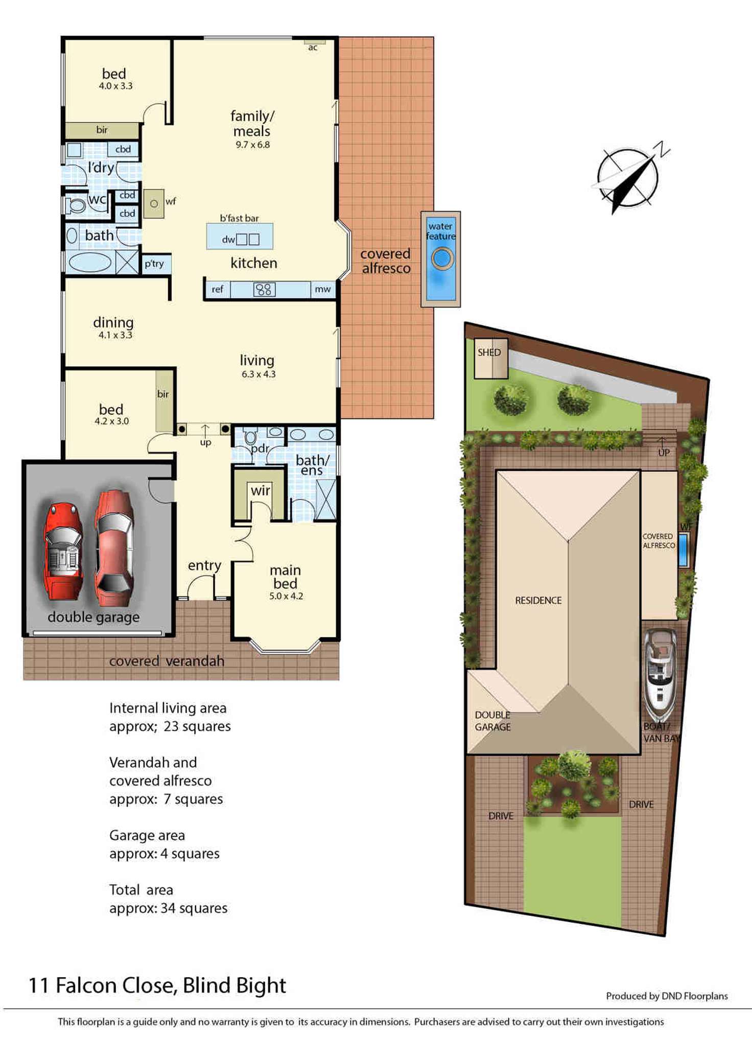 Floorplan of Homely house listing, 11 Falcon Close, Blind Bight VIC 3980