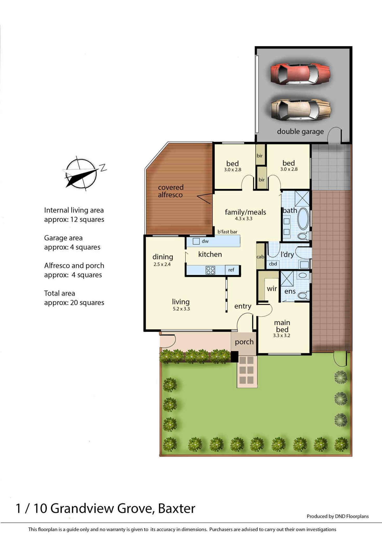 Floorplan of Homely house listing, 1/10 Grandview Grove, Baxter VIC 3911
