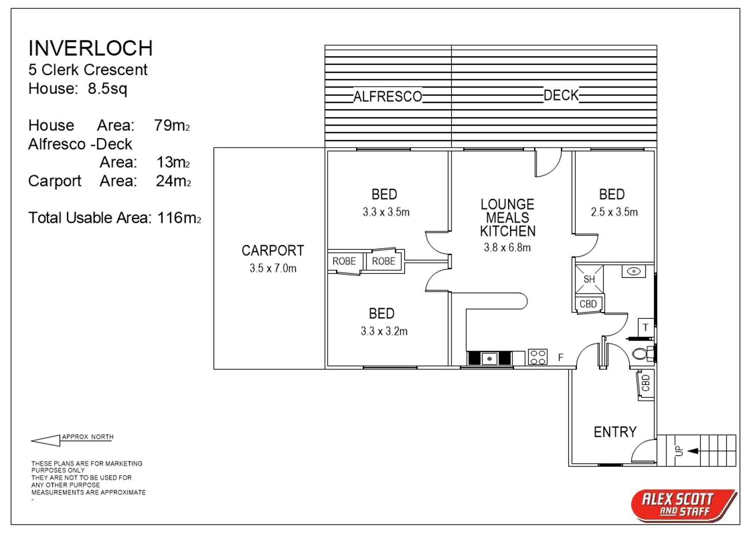 Floorplan of Homely house listing, 5 Clerk Crescent, Inverloch VIC 3996