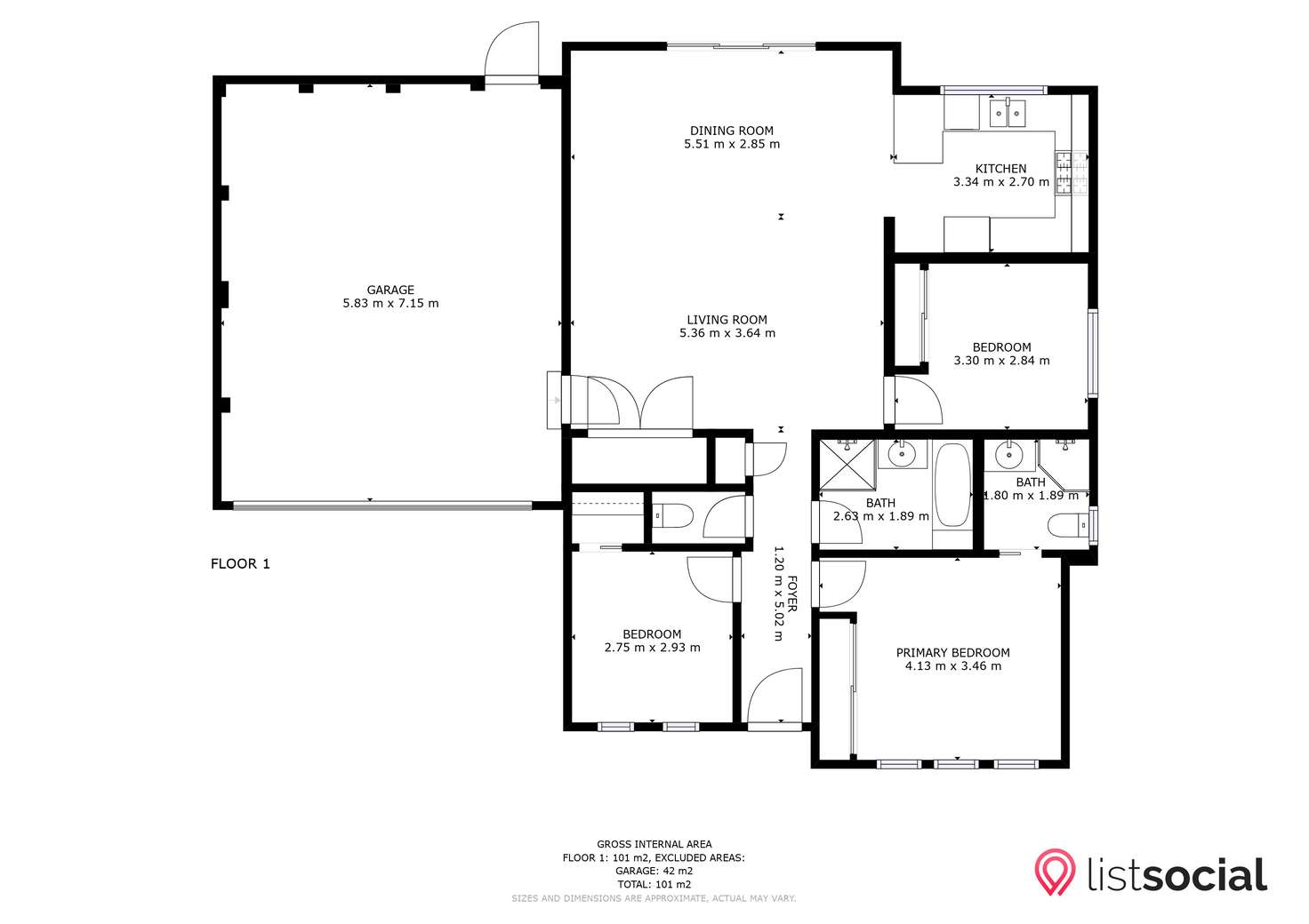 Floorplan of Homely unit listing, 7/50 McCormicks Road, Skye VIC 3977