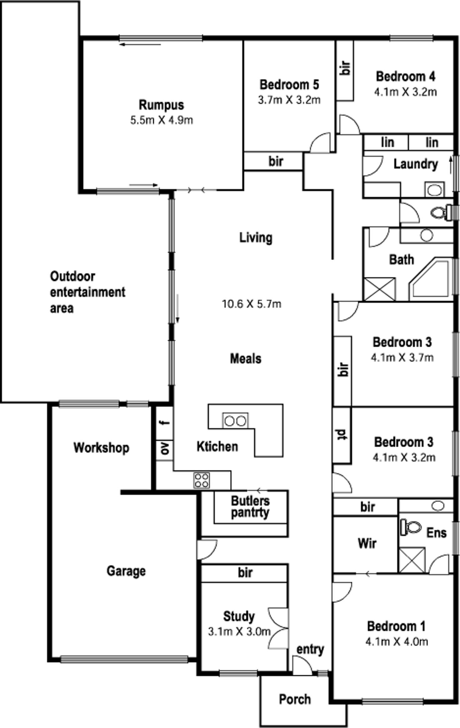 Floorplan of Homely house listing, 4 Timbarra Court, Craigieburn VIC 3064