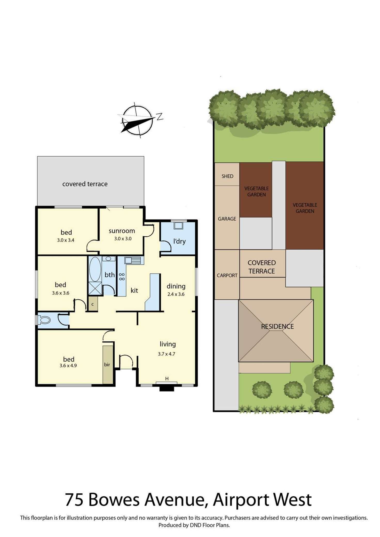 Floorplan of Homely residentialLand listing, 75 Bowes Avenue, Airport West VIC 3042