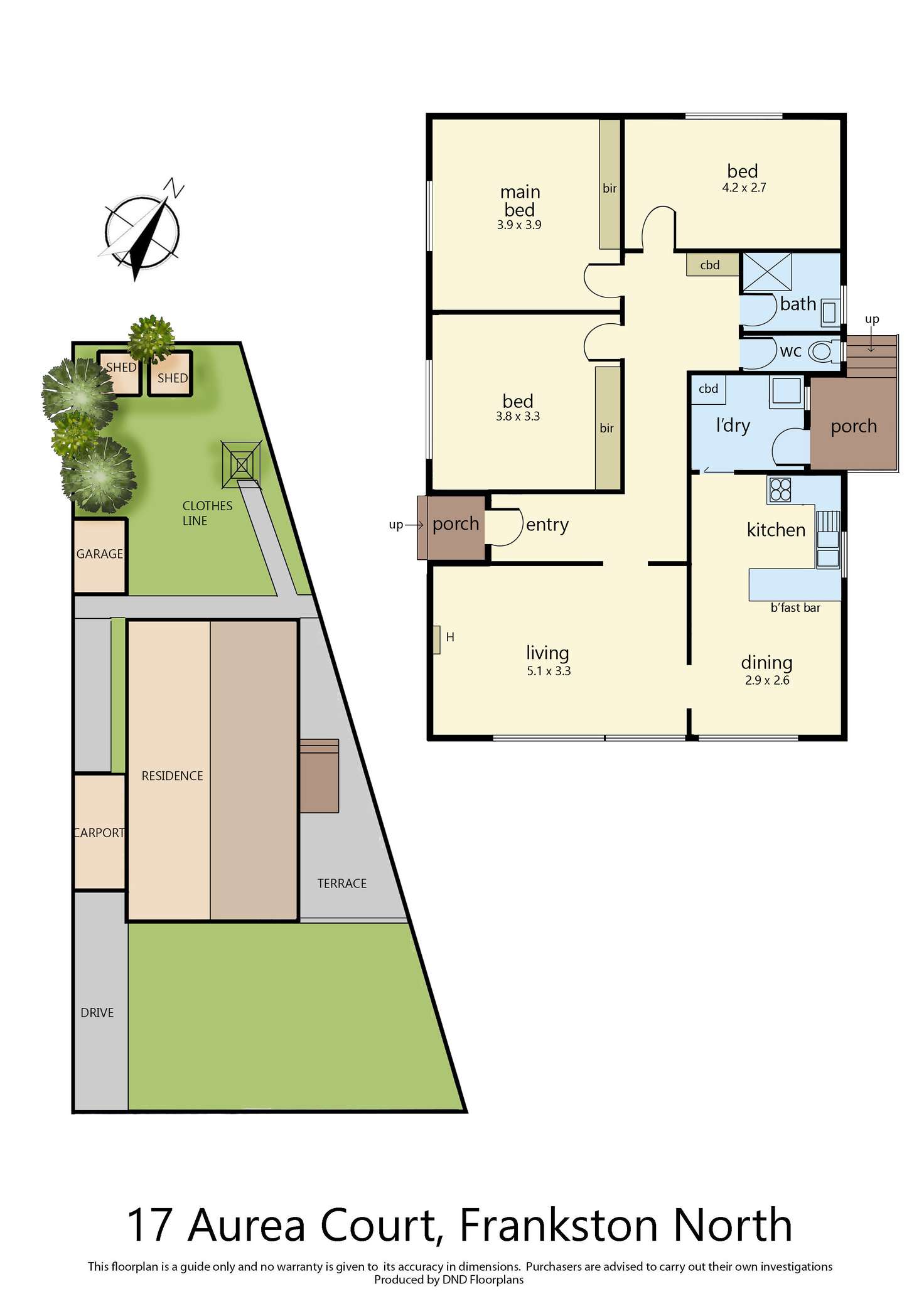 Floorplan of Homely house listing, 17 Aurea Court, Frankston North VIC 3200