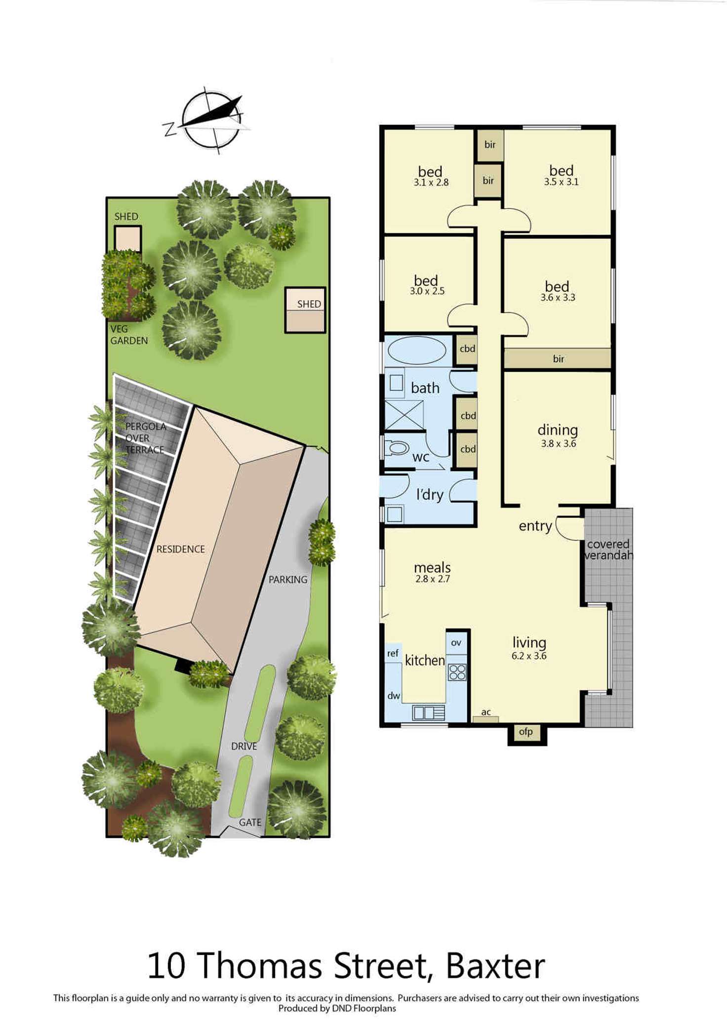 Floorplan of Homely house listing, 10 Thomas Street, Baxter VIC 3911