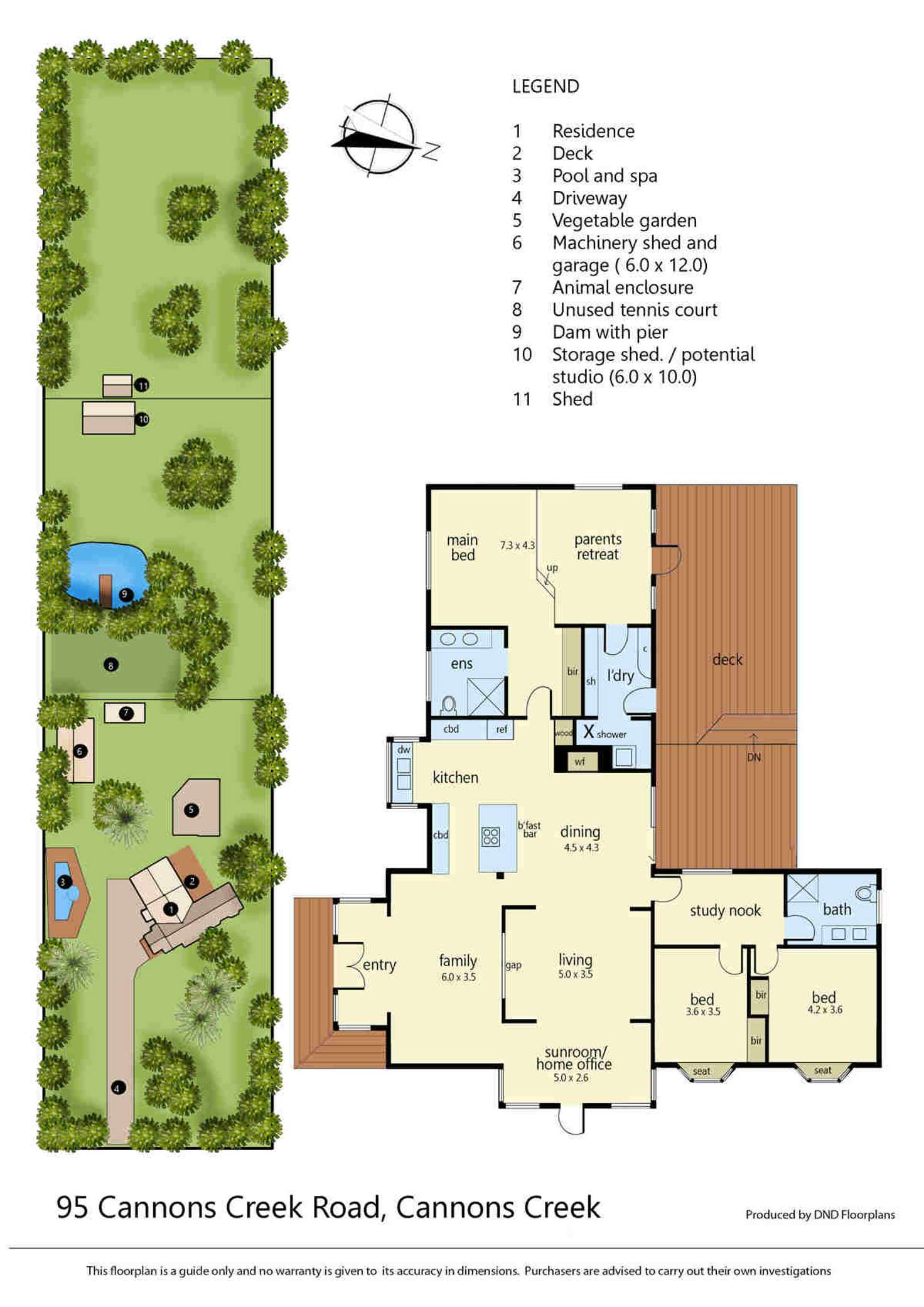 Floorplan of Homely house listing, 95 Cannons Creek Road, Cannons Creek VIC 3977