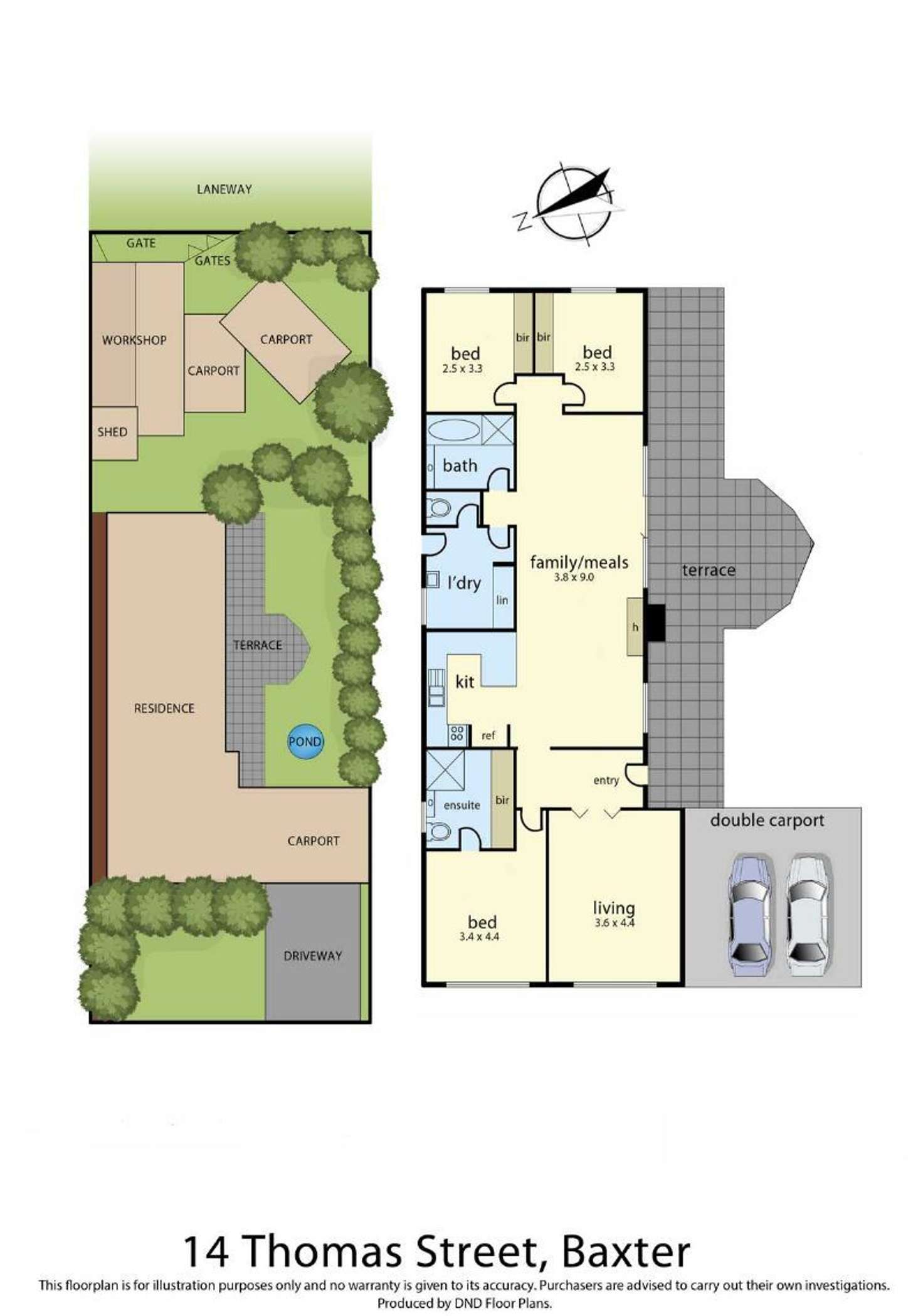 Floorplan of Homely house listing, 14 Thomas Street, Baxter VIC 3911