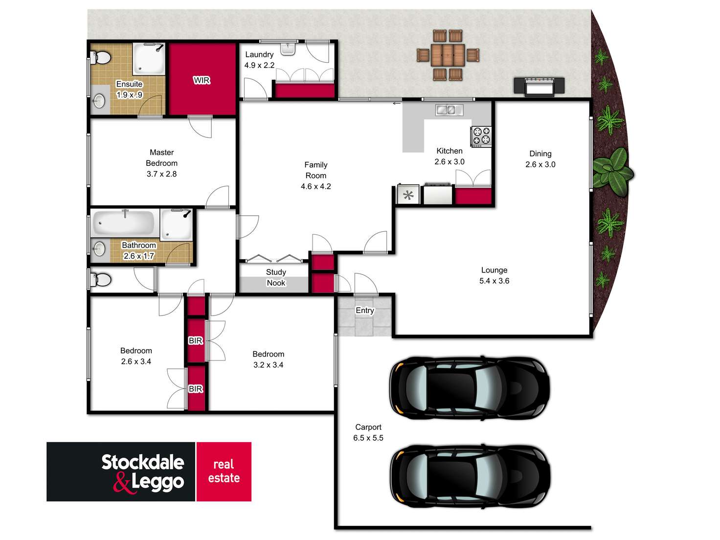 Floorplan of Homely house listing, 1 Wattletree Crescent, Morwell VIC 3840