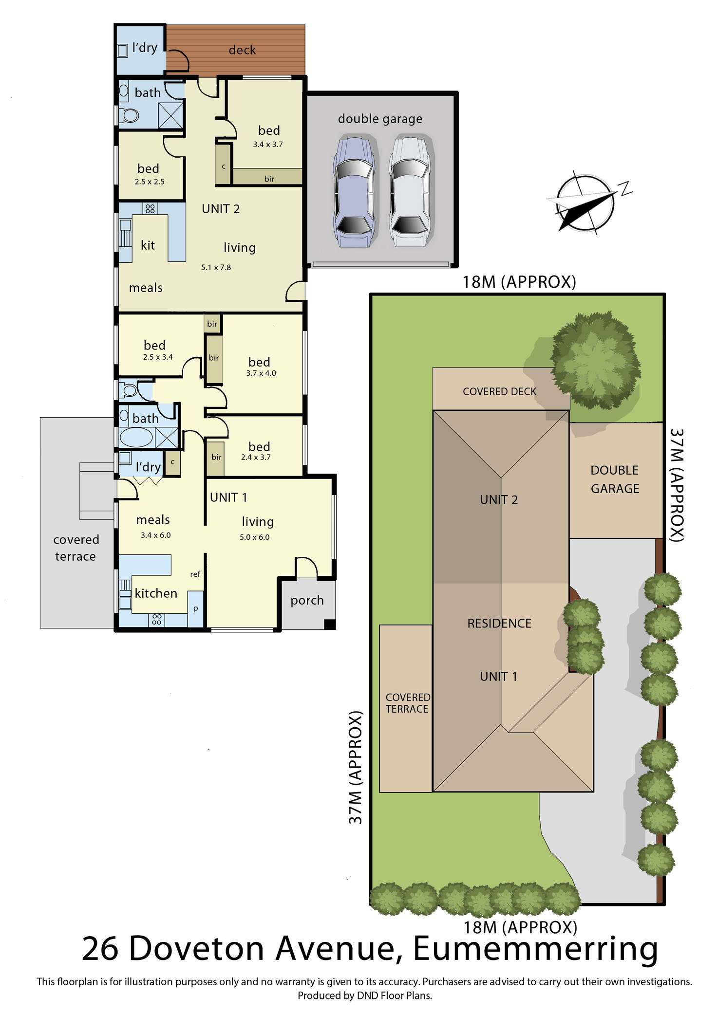 Floorplan of Homely house listing, 1 & 2/26 Doveton Avenue, Eumemmerring VIC 3177