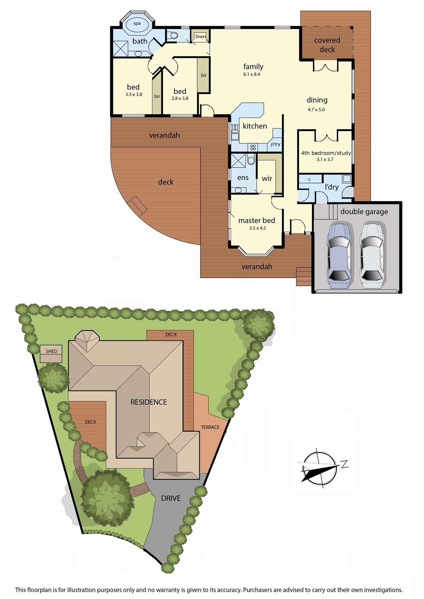 Floorplan of Homely house listing, 4 Solwood Court, Somerville VIC 3912