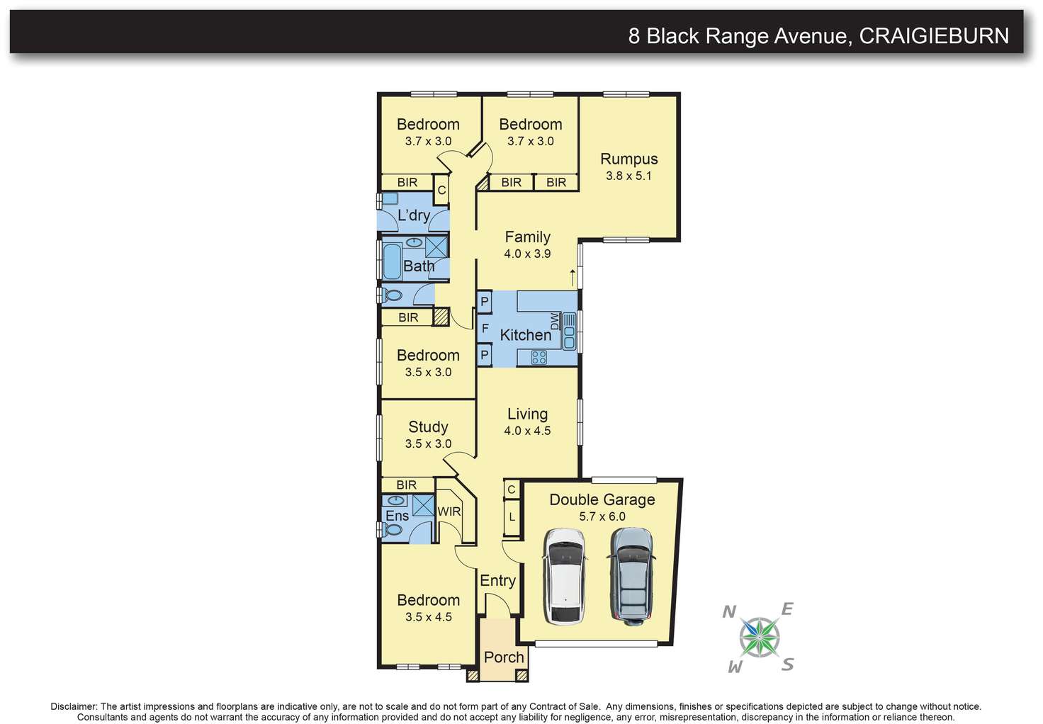 Floorplan of Homely house listing, 8 Black Range Avenue, Craigieburn VIC 3064