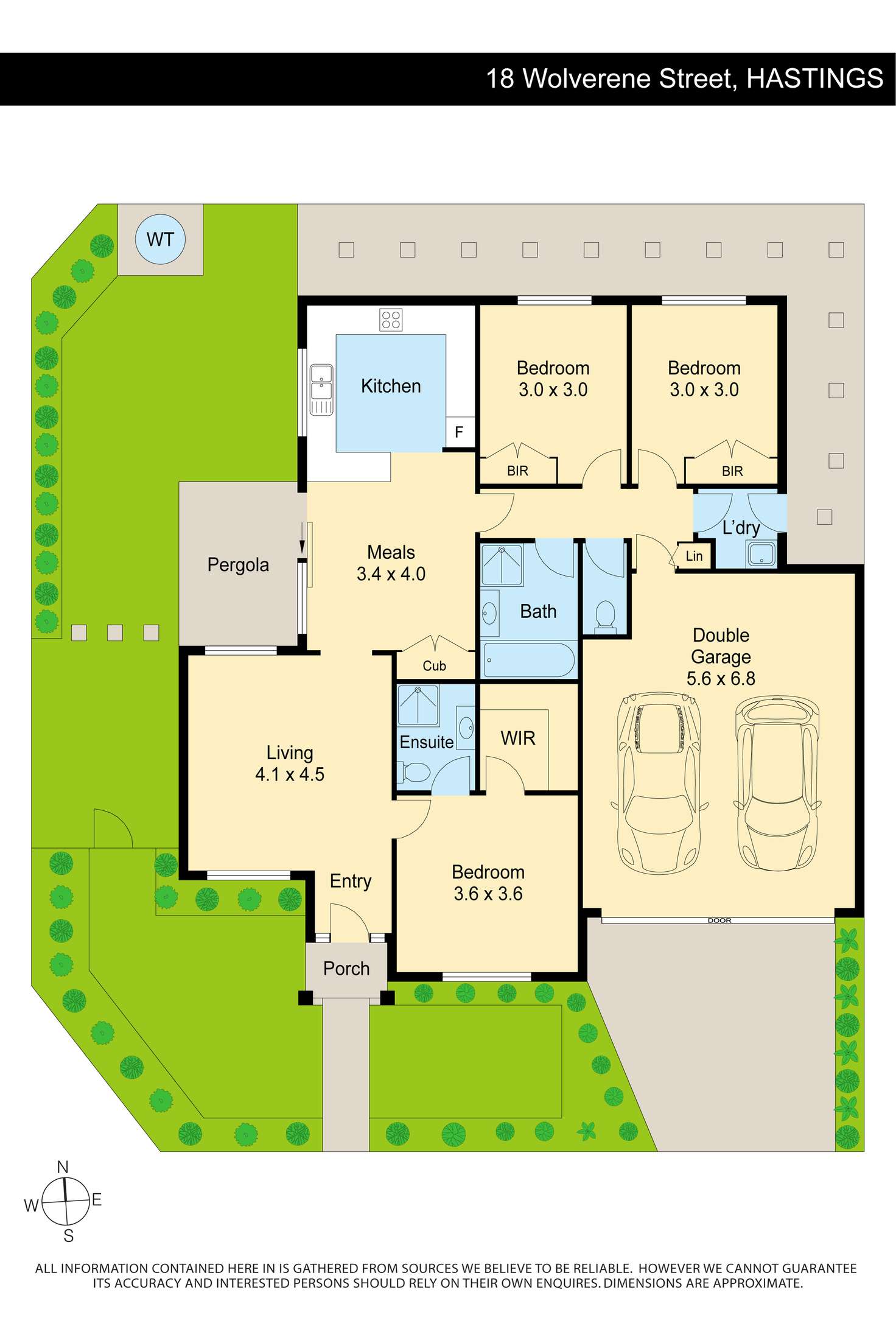 Floorplan of Homely unit listing, 18 Wolverene Street, Hastings VIC 3915