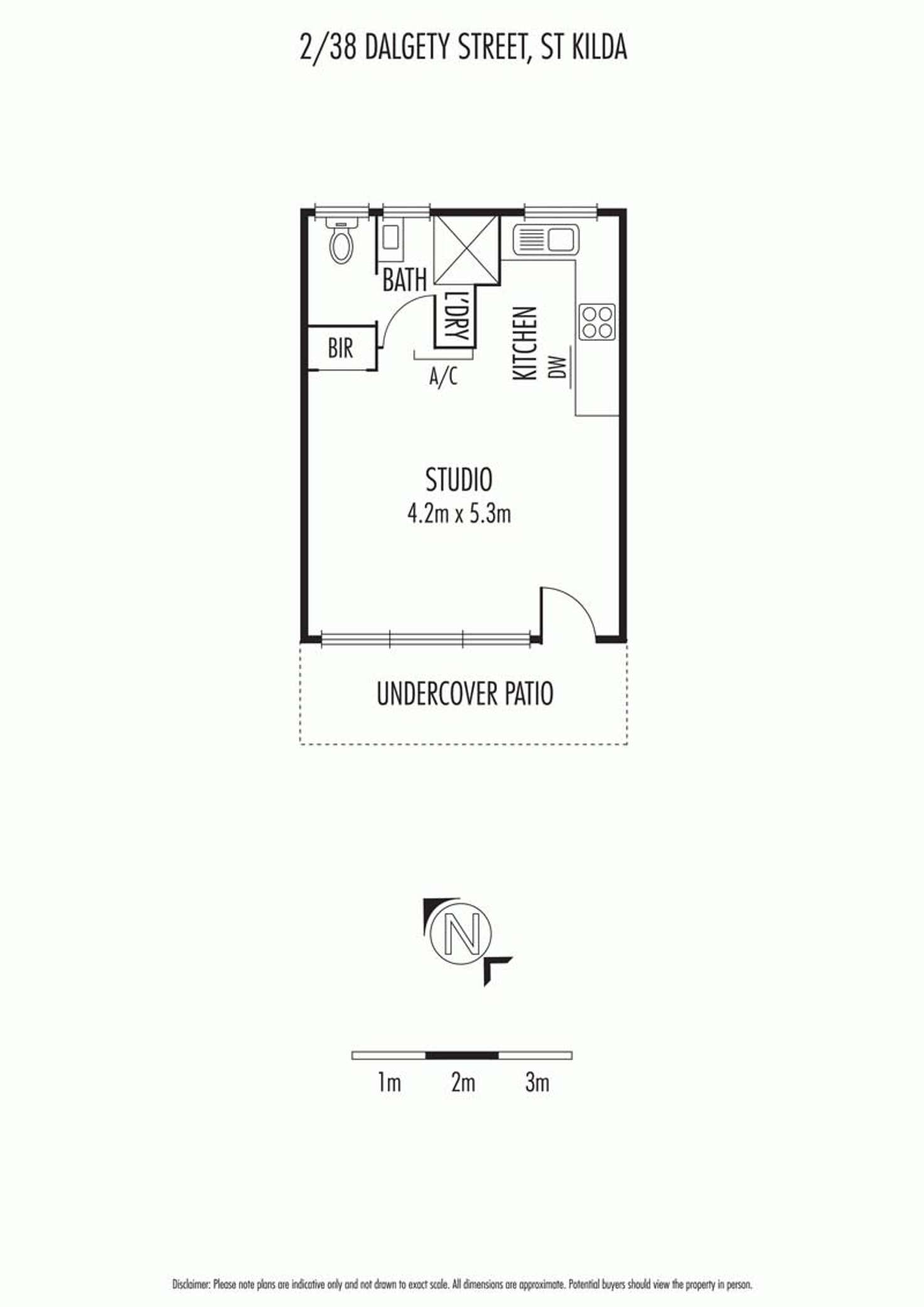 Floorplan of Homely apartment listing, 2/38 Dalgety, St Kilda VIC 3182