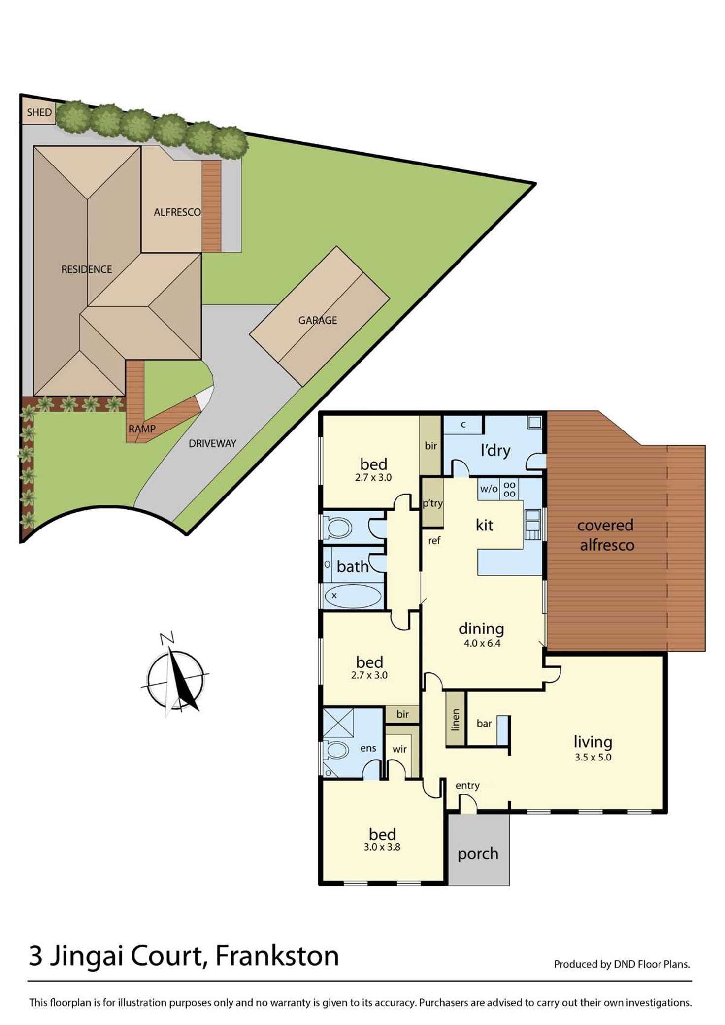 Floorplan of Homely house listing, 3 Jingai Court, Frankston VIC 3199