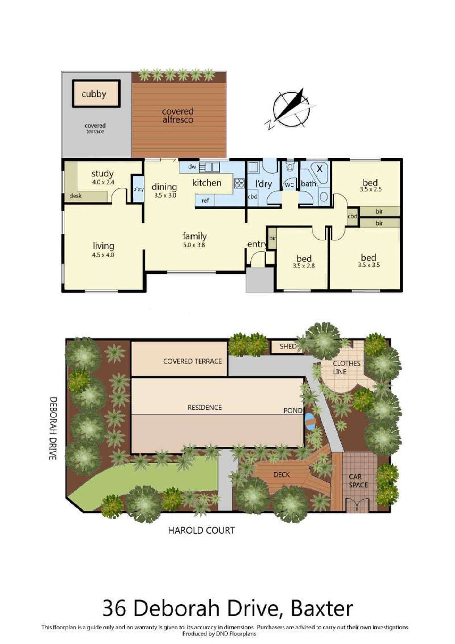 Floorplan of Homely house listing, 36 Deborah Drive, Baxter VIC 3911