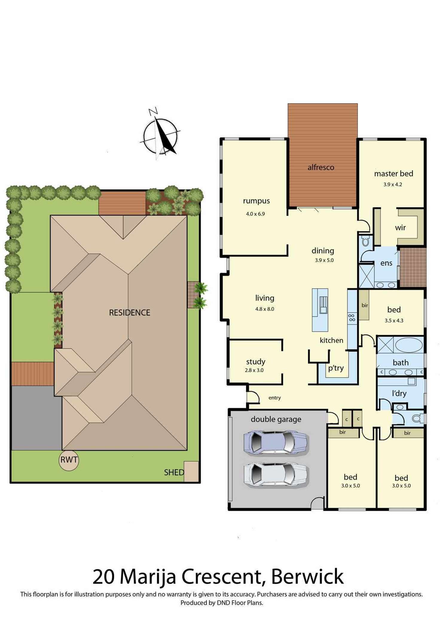 Floorplan of Homely house listing, 20 Marija Crescent, Berwick VIC 3806