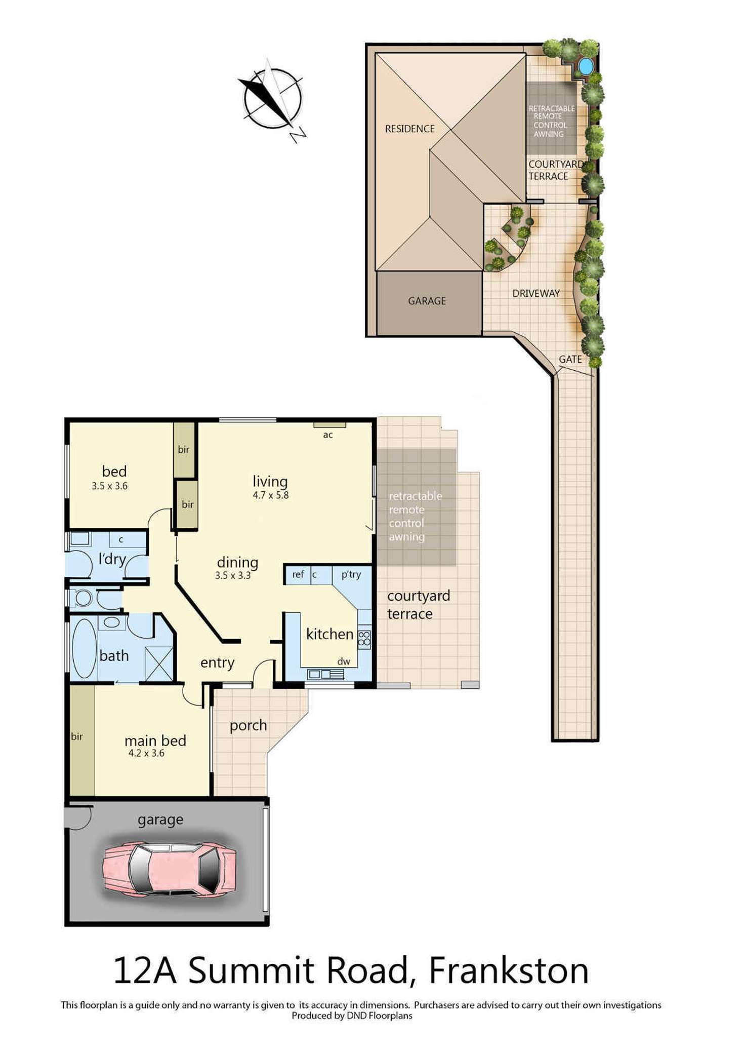 Floorplan of Homely house listing, 12A Summit Road, Frankston VIC 3199