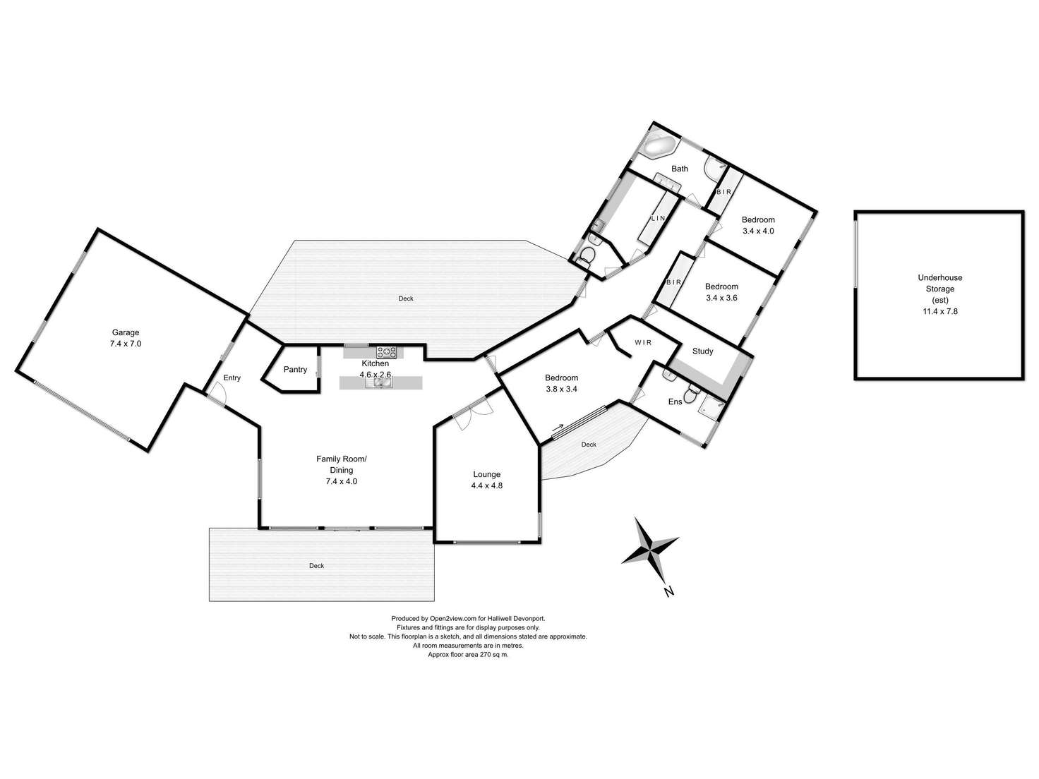 Floorplan of Homely house listing, 228 Grandview Drive, South Spreyton TAS 7310