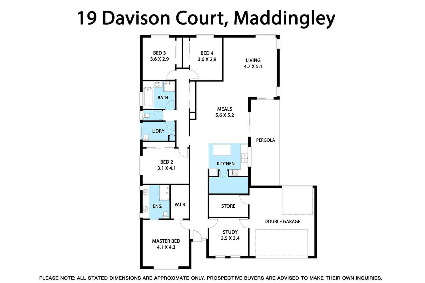 Floorplan of Homely house listing, 19 Davison Court, Bacchus Marsh VIC 3340