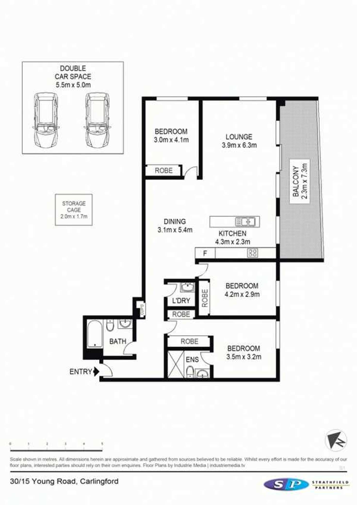 Floorplan of Homely unit listing, 30/15 Young Street, Carlingford NSW 2118