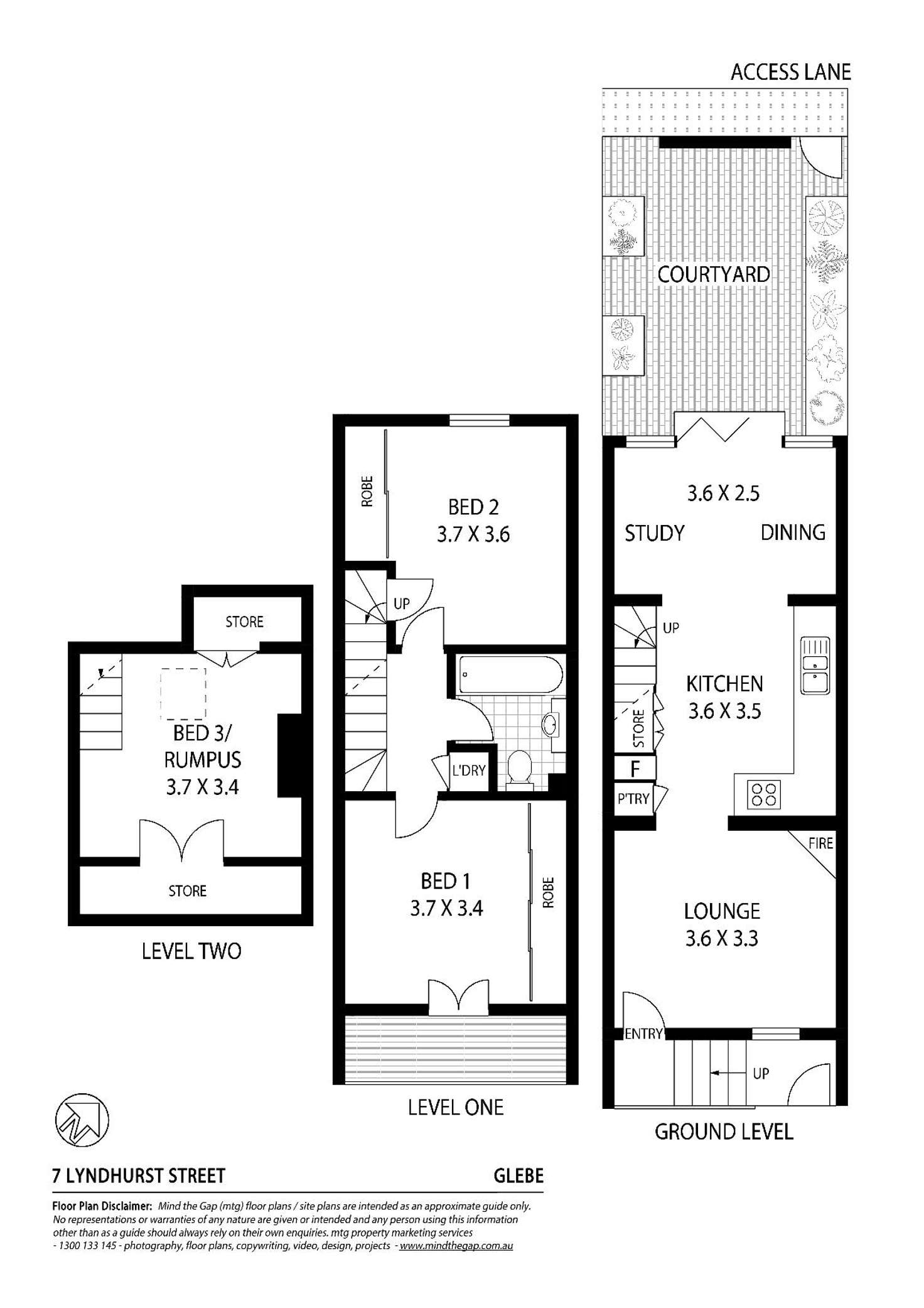 Floorplan of Homely house listing, 7 Lyndhurst Street, Glebe NSW 2037