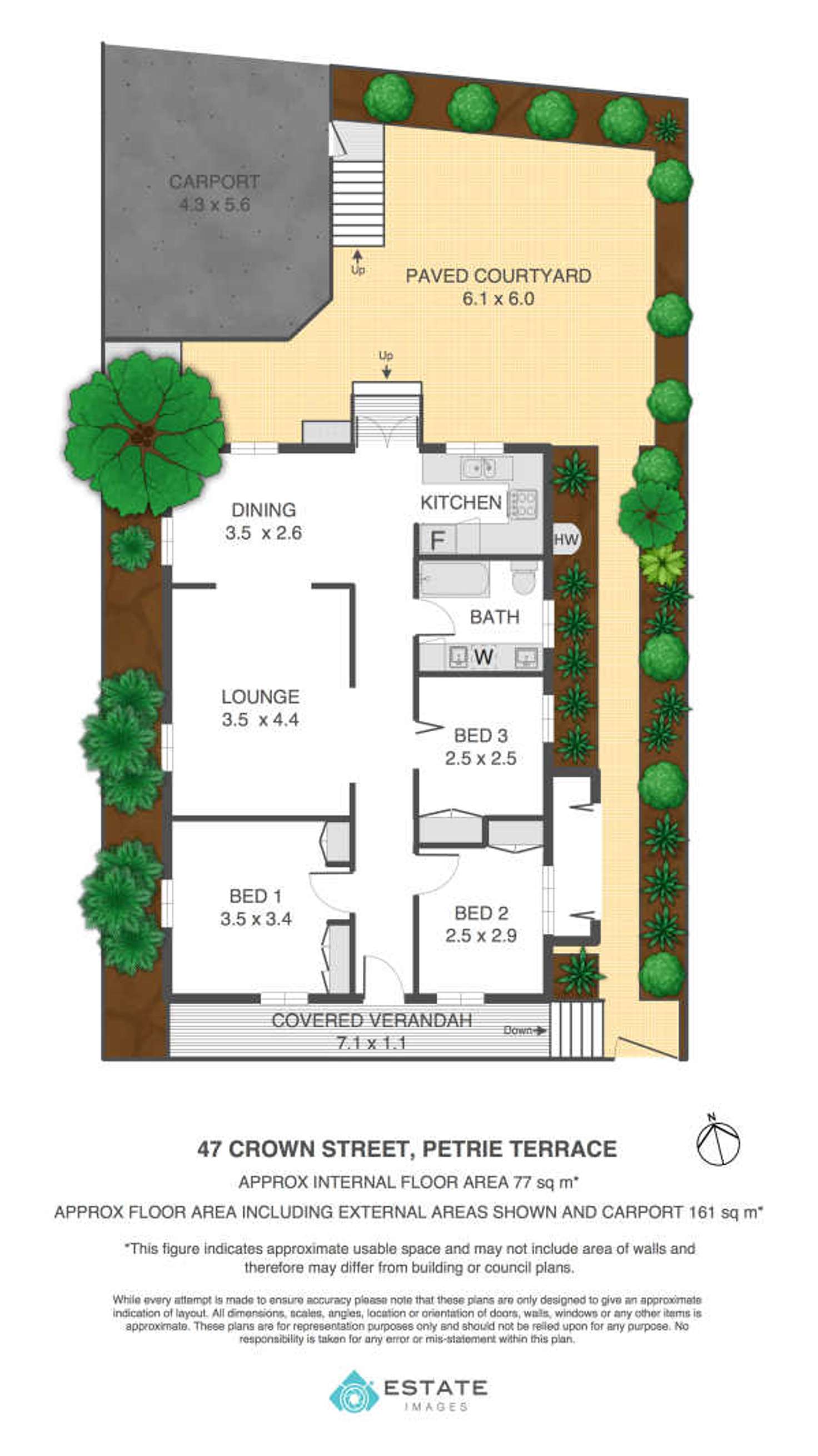 Floorplan of Homely house listing, 47 Crown Street, Petrie Terrace QLD 4000