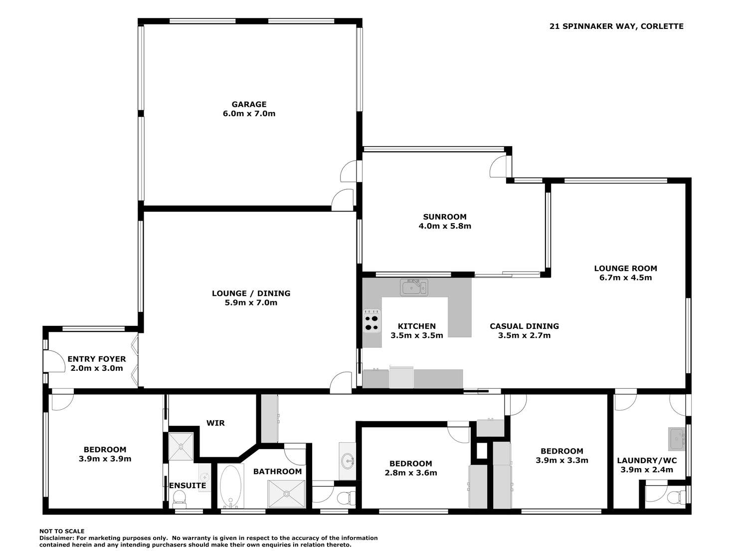 Floorplan of Homely house listing, 21 Spinnaker Way, Corlette NSW 2315