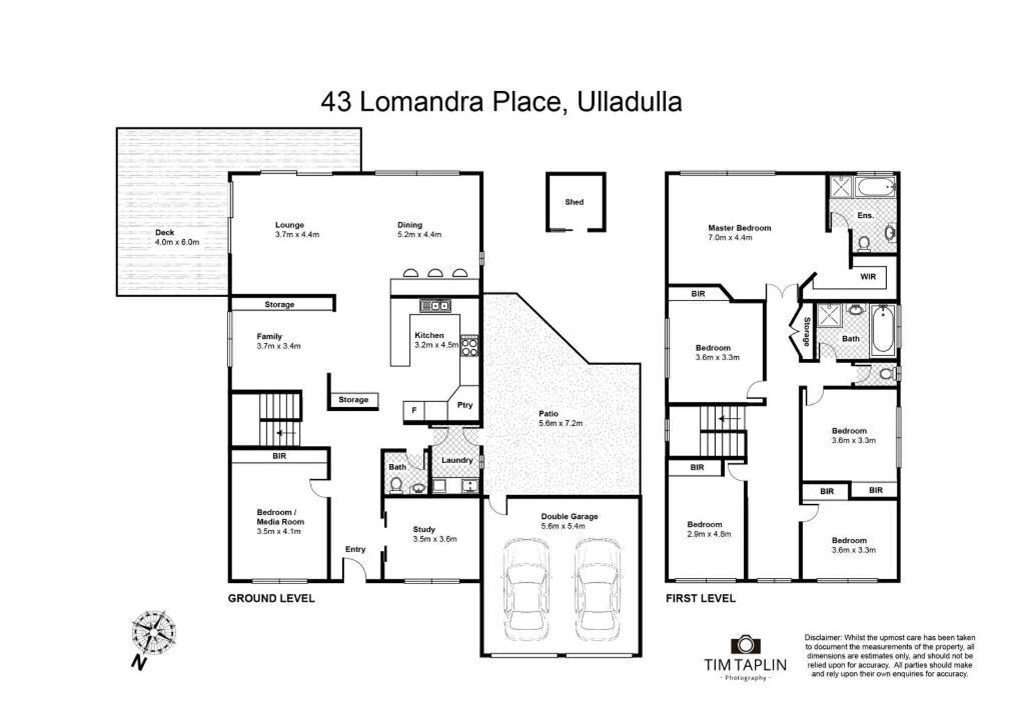 Floorplan of Homely house listing, 43 Lomandra Place, Ulladulla NSW 2539