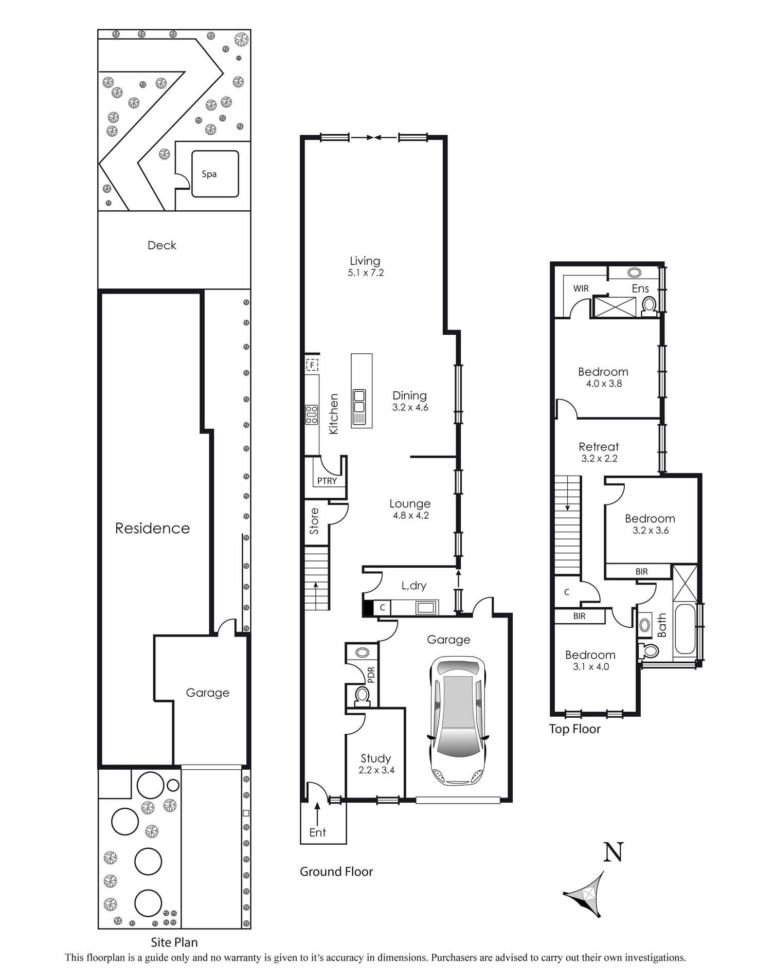 Floorplan of Homely townhouse listing, 15B Ruvina Street, Aspendale VIC 3195