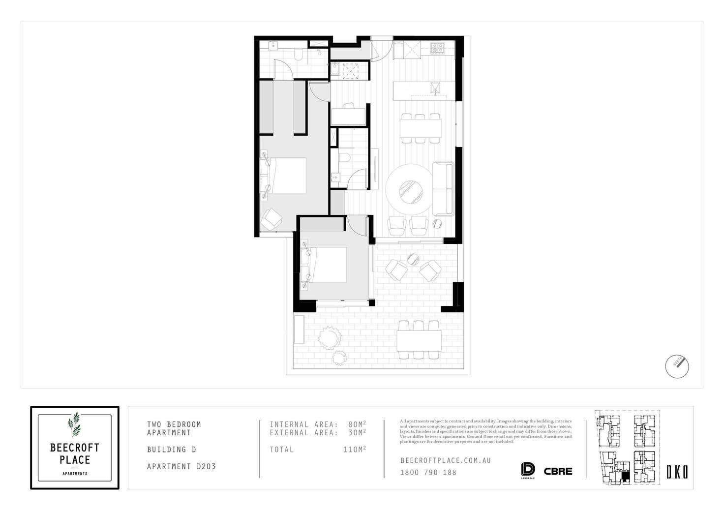 Floorplan of Homely apartment listing, Level 3/4.203/18 Hannah Street, Beecroft NSW 2119