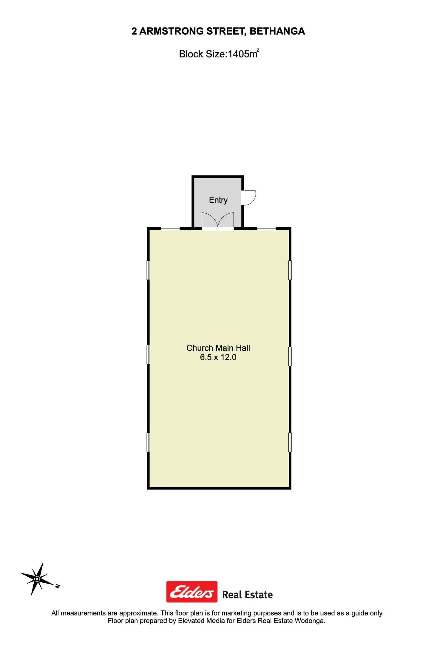 Floorplan of Homely residentialLand listing, 2 Armstrong Street, Bethanga VIC 3691