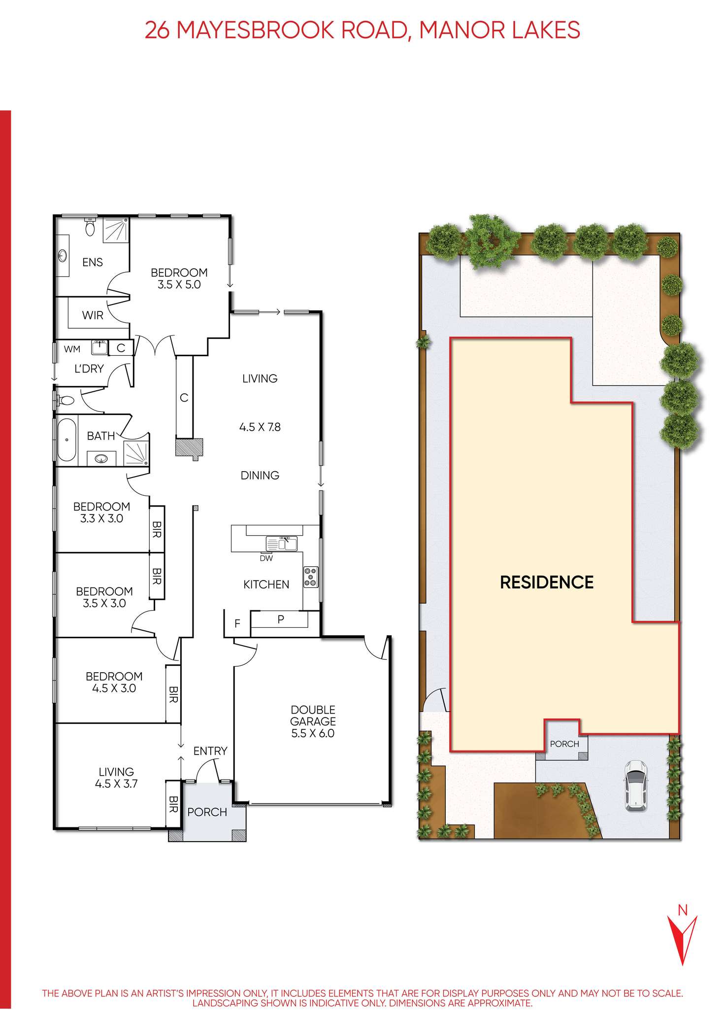 Floorplan of Homely house listing, 26 Mayesbrook Road, Manor Lakes VIC 3024
