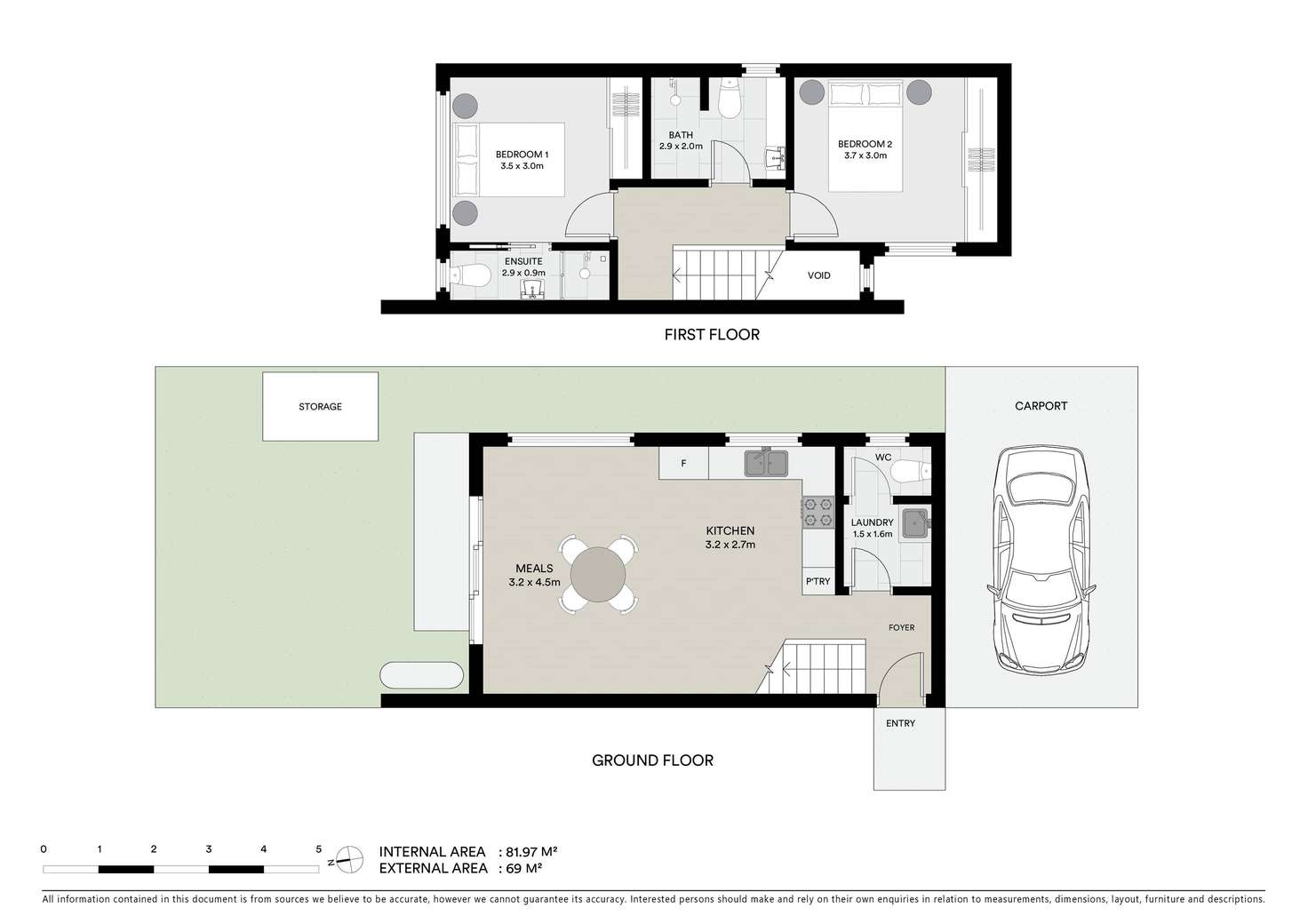 Floorplan of Homely townhouse listing, 30 Curtin Street, Maidstone VIC 3012