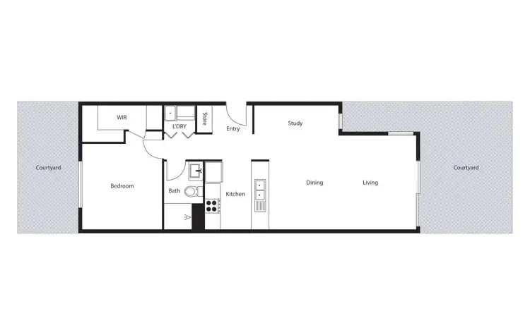 Floorplan of Homely unit listing, 162/61 John Gorton Drive, Wright ACT 2611