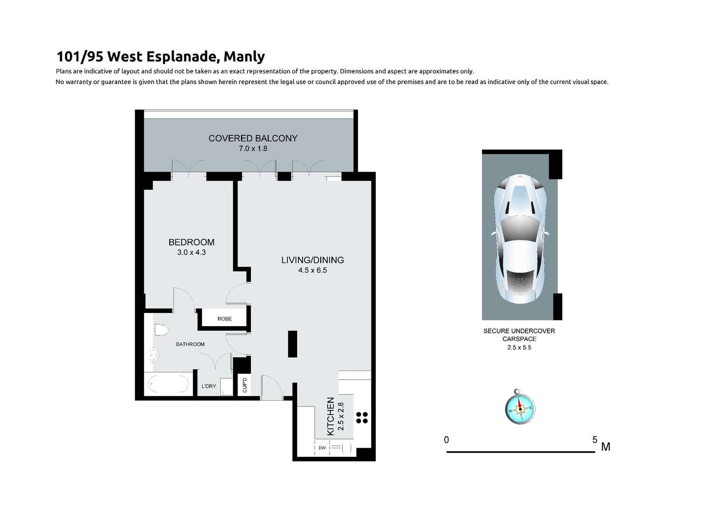 Floorplan of Homely apartment listing, 101/95 West Esplanade, Manly NSW 2095