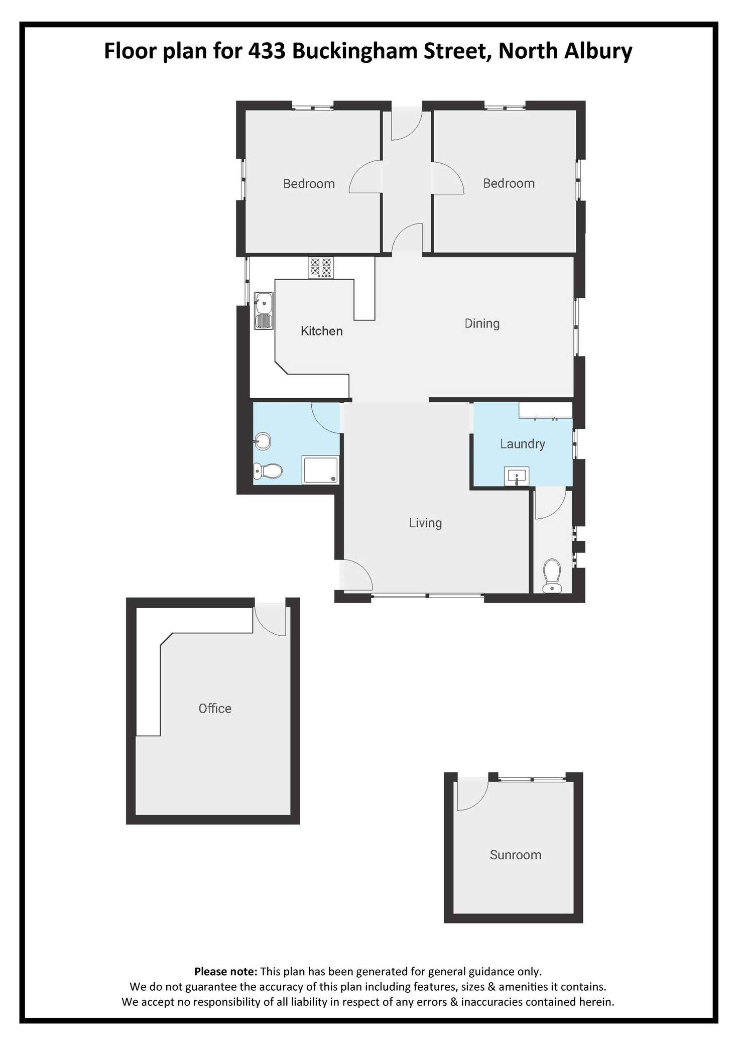 Floorplan of Homely house listing, 433 Buckingham Street, North Albury NSW 2640