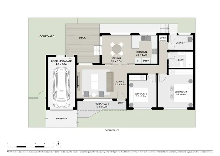 Floorplan of Homely villa listing, 1C Ocean Street, Cronulla NSW 2230