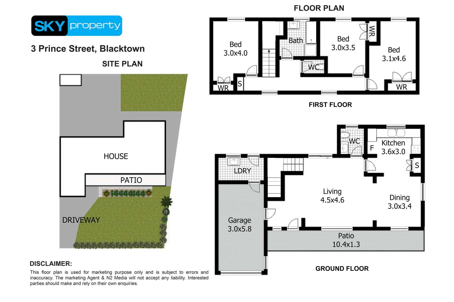 Floorplan of Homely house listing, 3 Prince Street, Blacktown NSW 2148