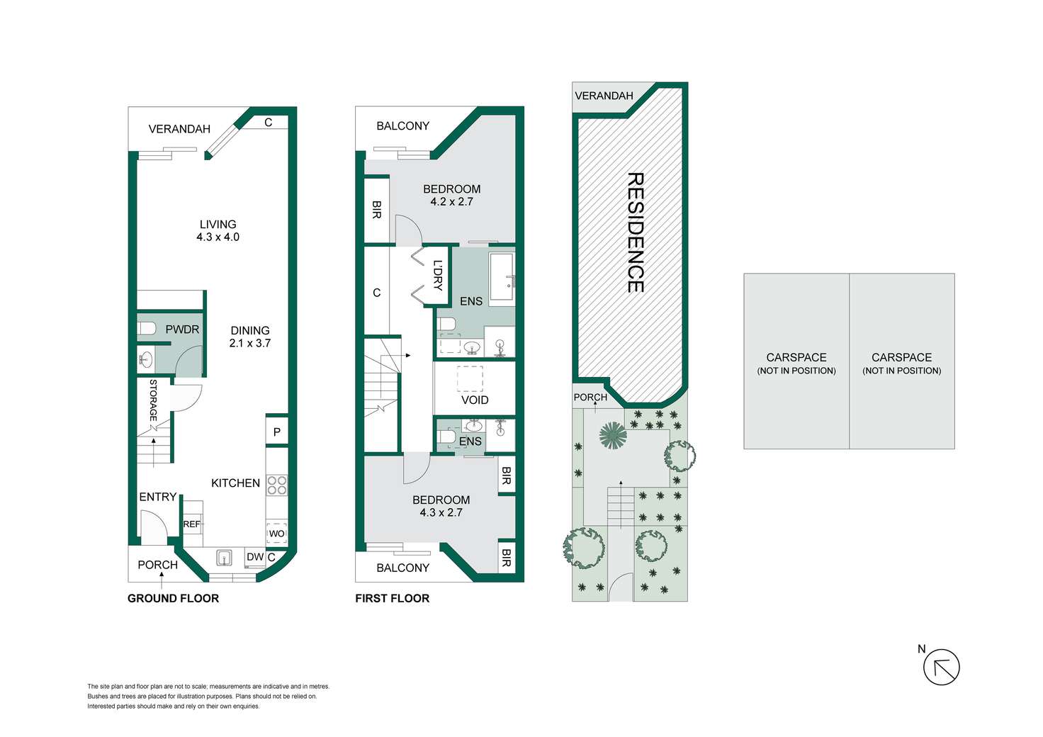 Floorplan of Homely townhouse listing, 1-3 Well Street, Brighton VIC 3186