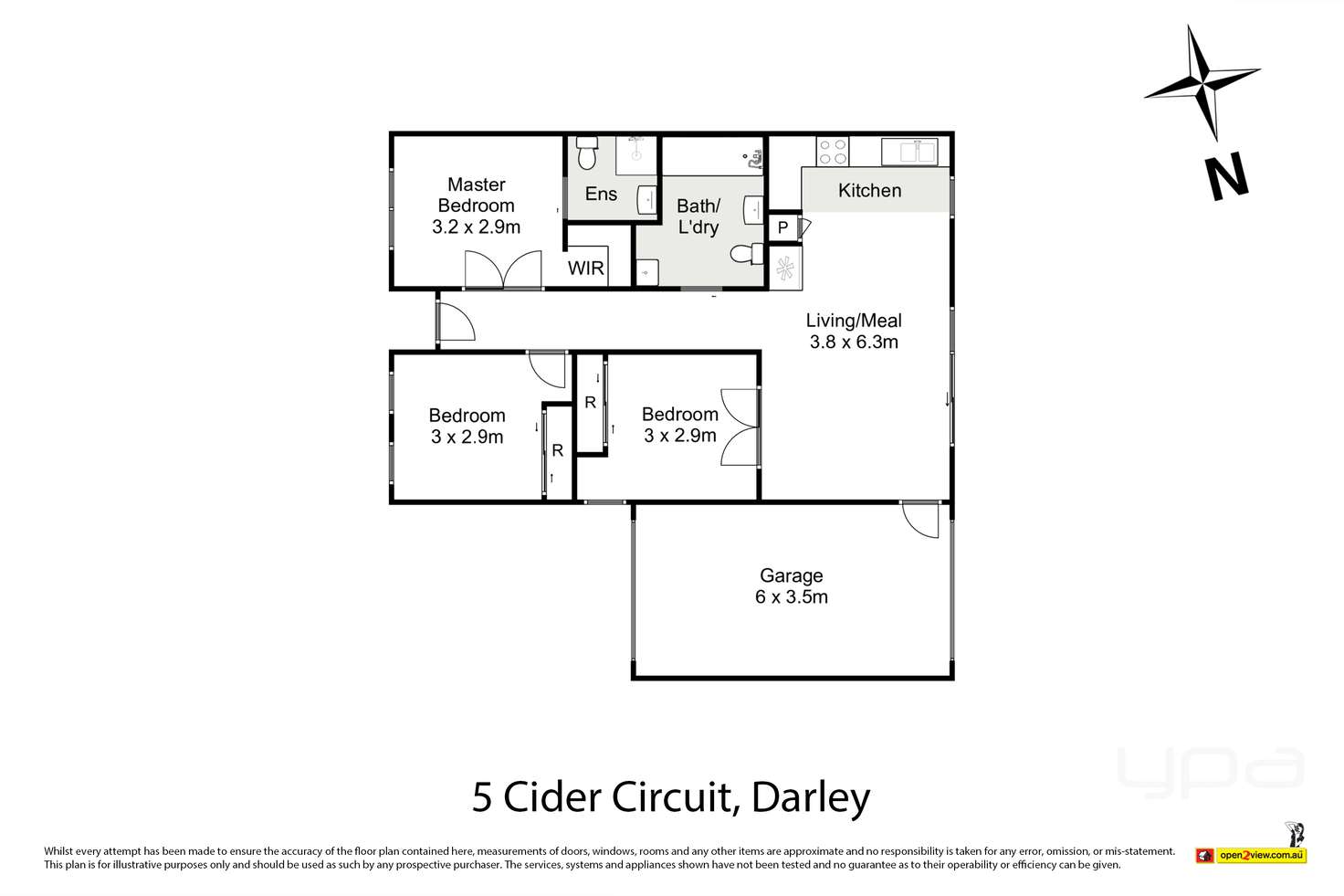 Floorplan of Homely unit listing, 5 Cider Circuit, Darley VIC 3340